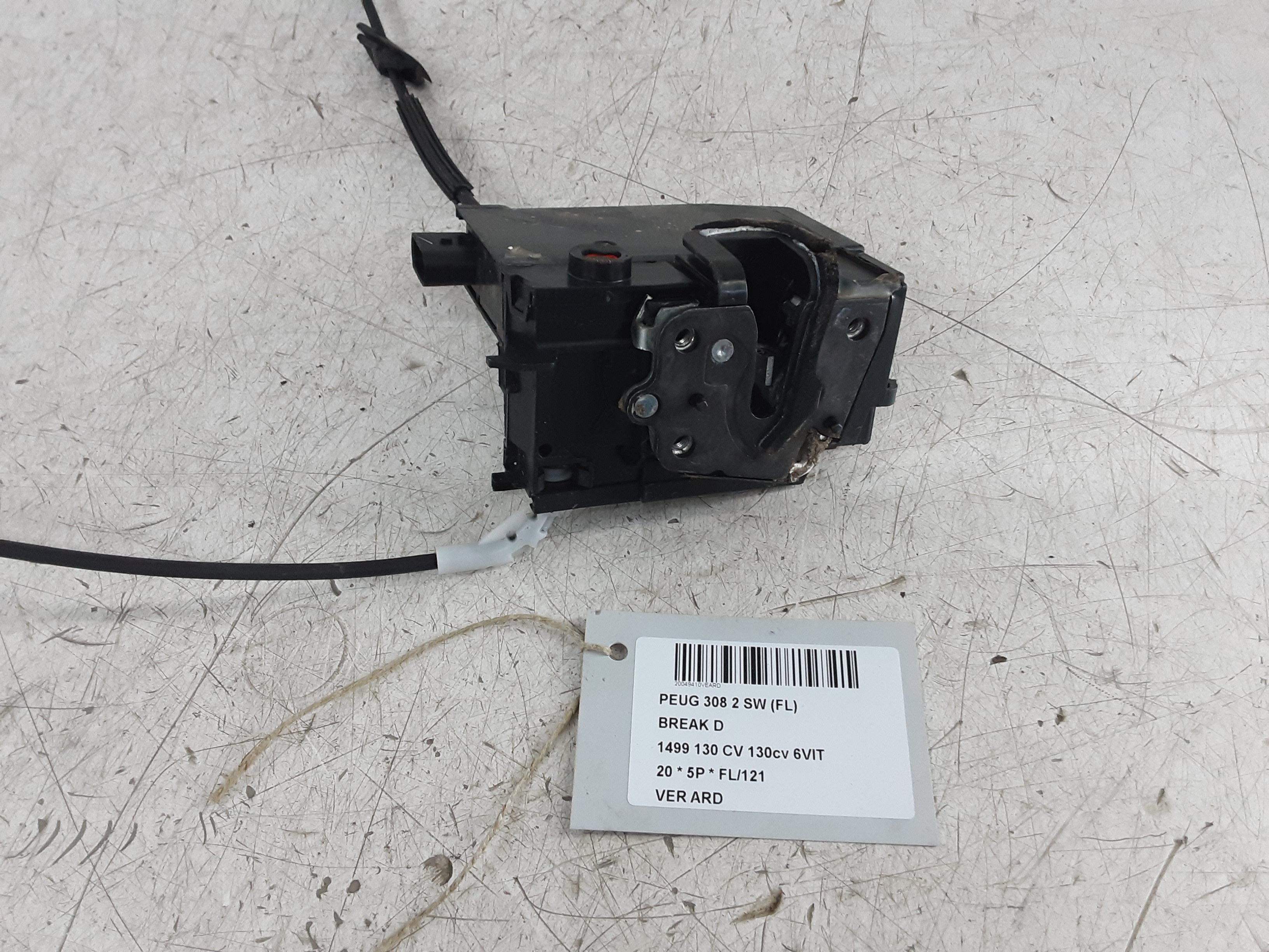 VERGRENDELING ACHTER RECHTS Peugeot 308 (2) 6/17 - 8/21 FaceLift