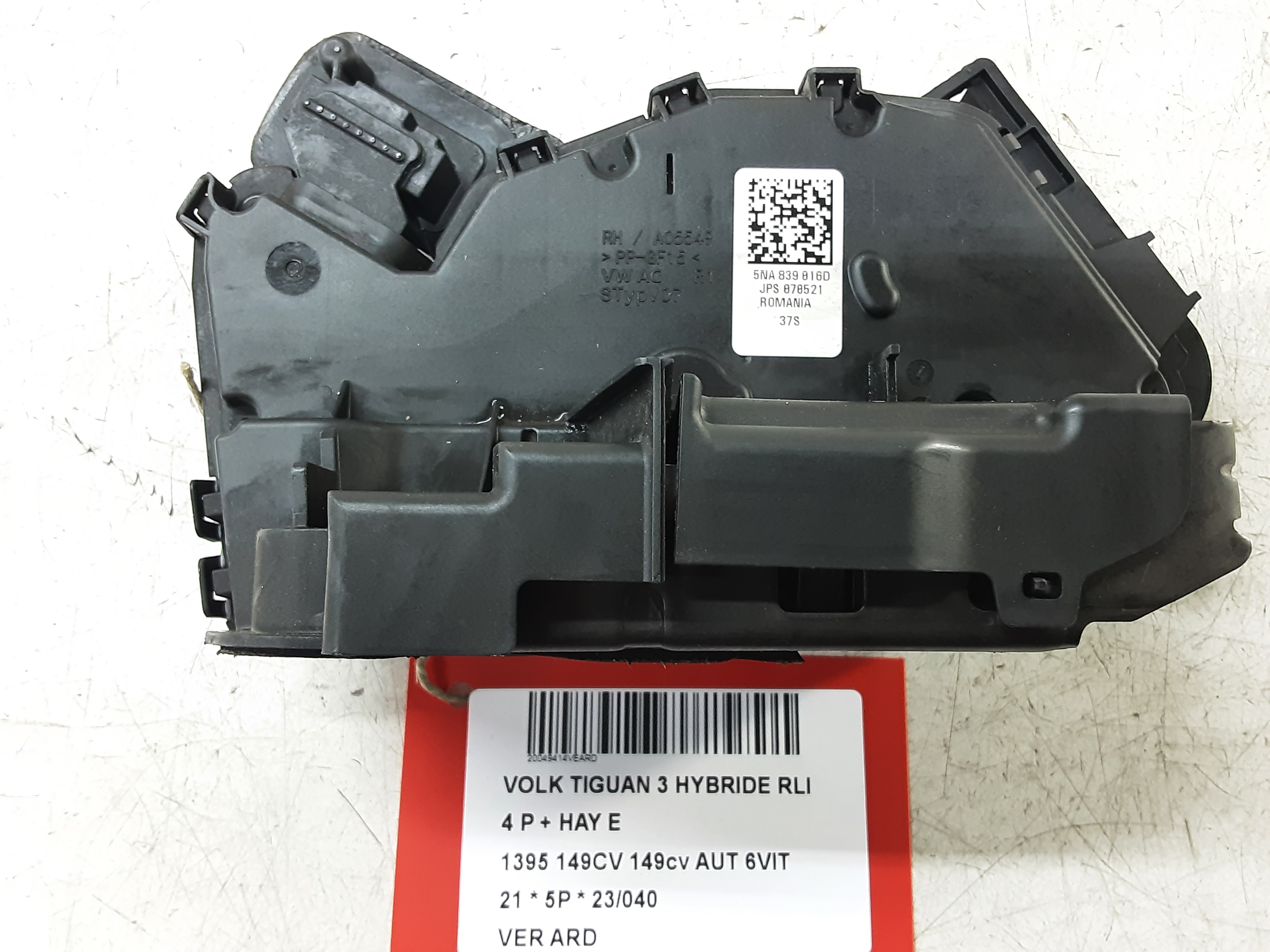 VERROUILLAGE DE PORTE ARRIERE DROITE Vw TIGUAN (3) Face Lift 10/20+ = 21+