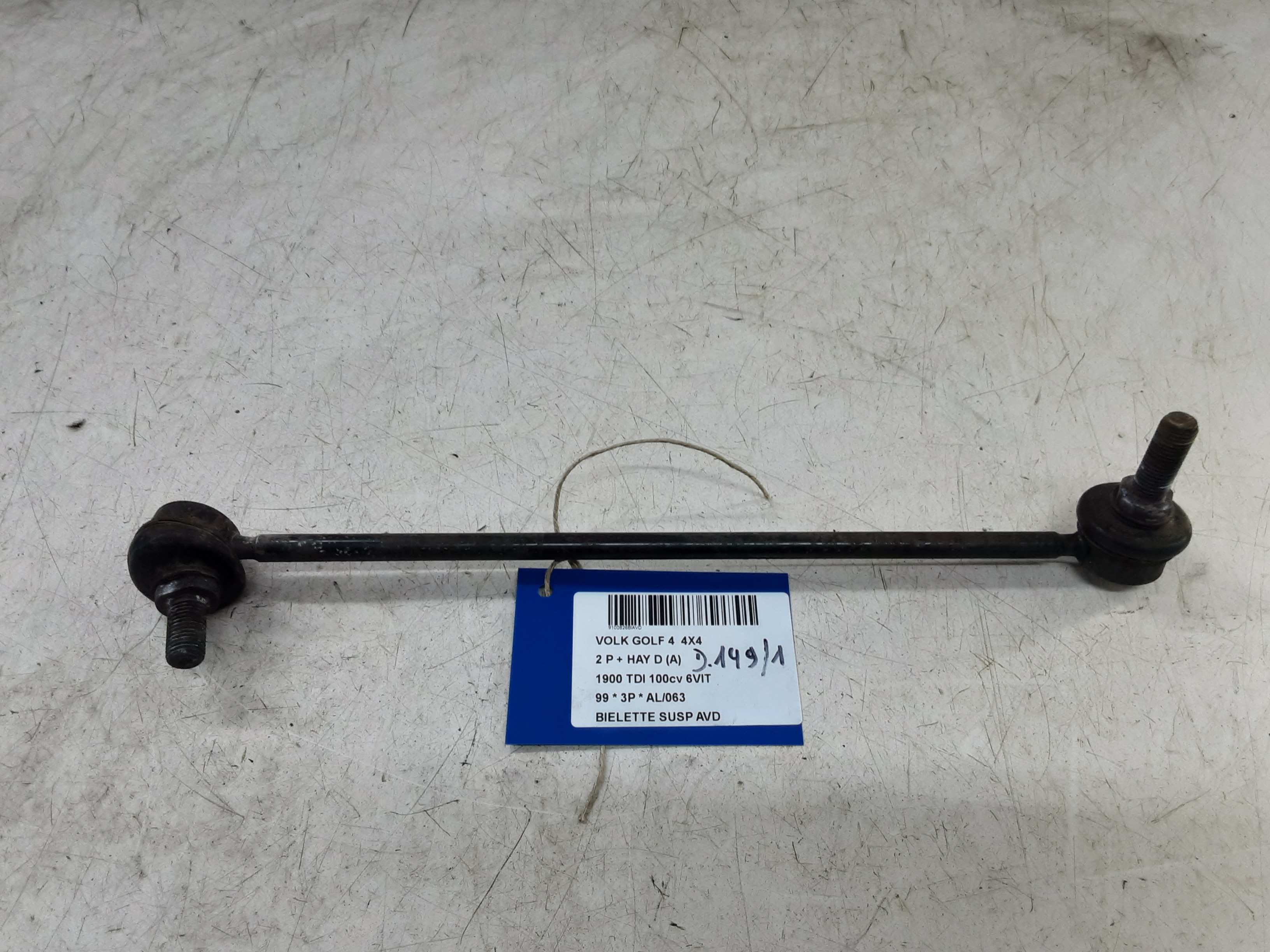 REACTIESTANG VOOR RECHTS Vw GOLF IV 11/97 - 03