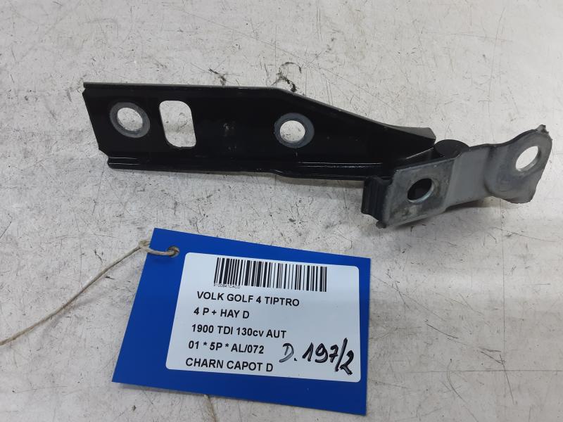 CHARNIERE DE CAPOT DROITE Vw GOLF IV 11/97 - 03