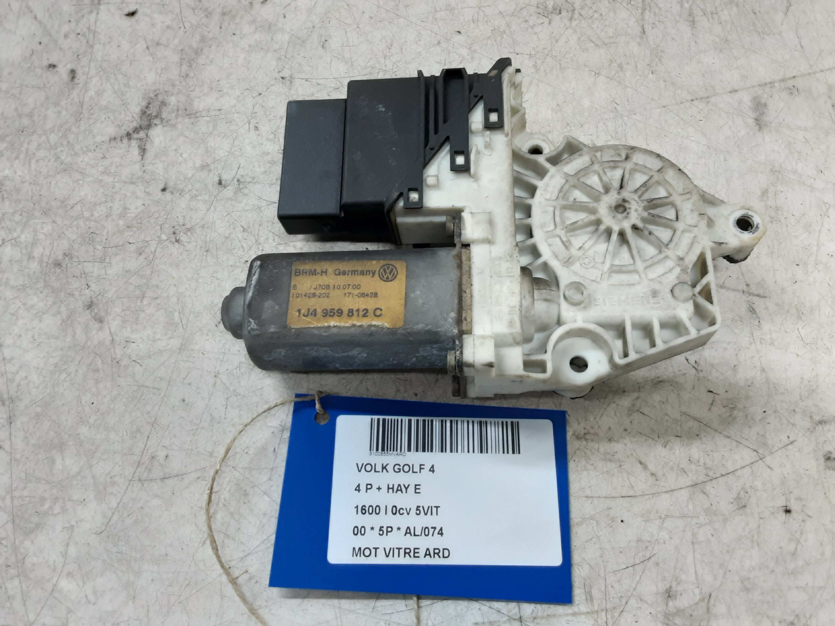 MOTOR RUITMECHANISME ACHTER RECHTS Vw GOLF IV 11/97 - 03