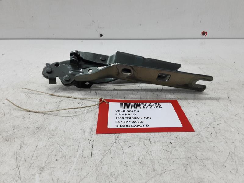 CHARNIERE DE CAPOT DROITE Vw GOLF V 11/03 - 08