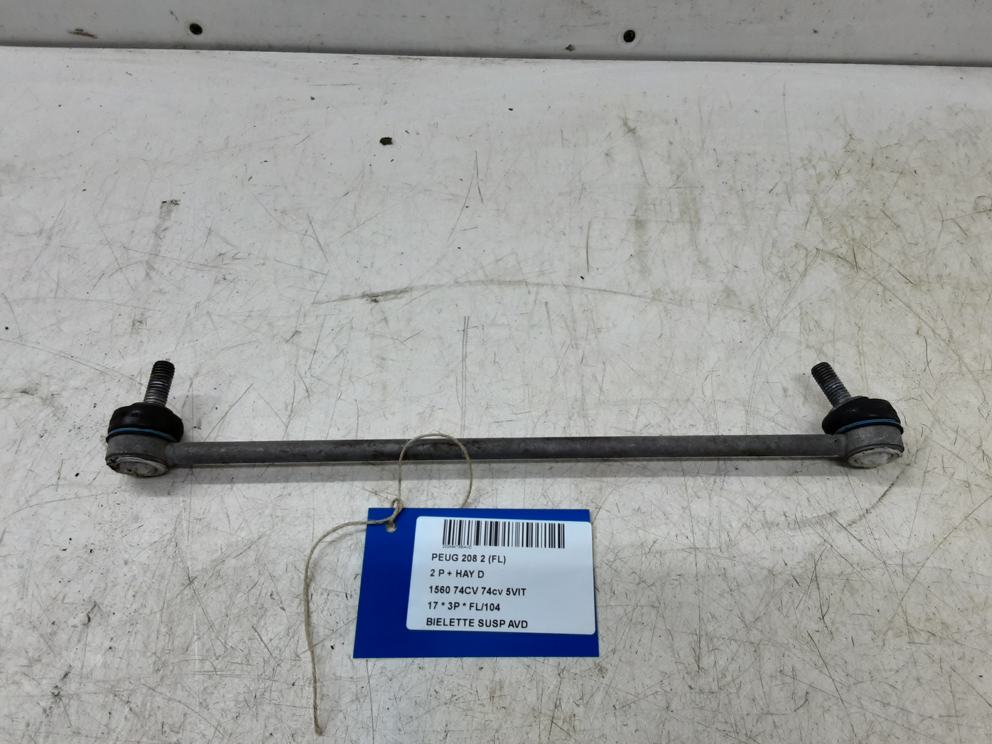 REACTIESTANG VOOR RECHTS Peugeot 208 8/15 - 20