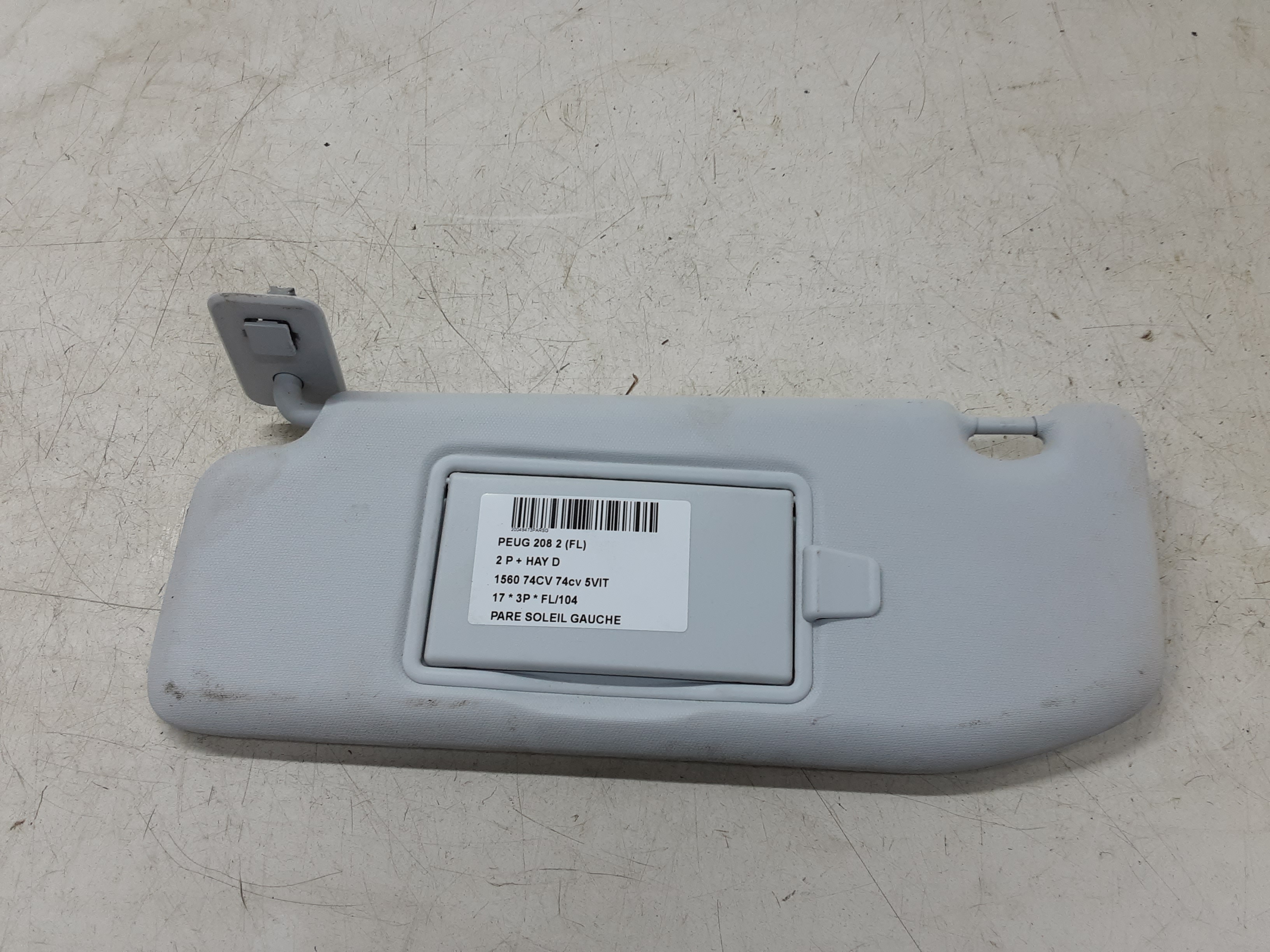 SONNENBLENDE LINKS Peugeot 208 8/15 - 20