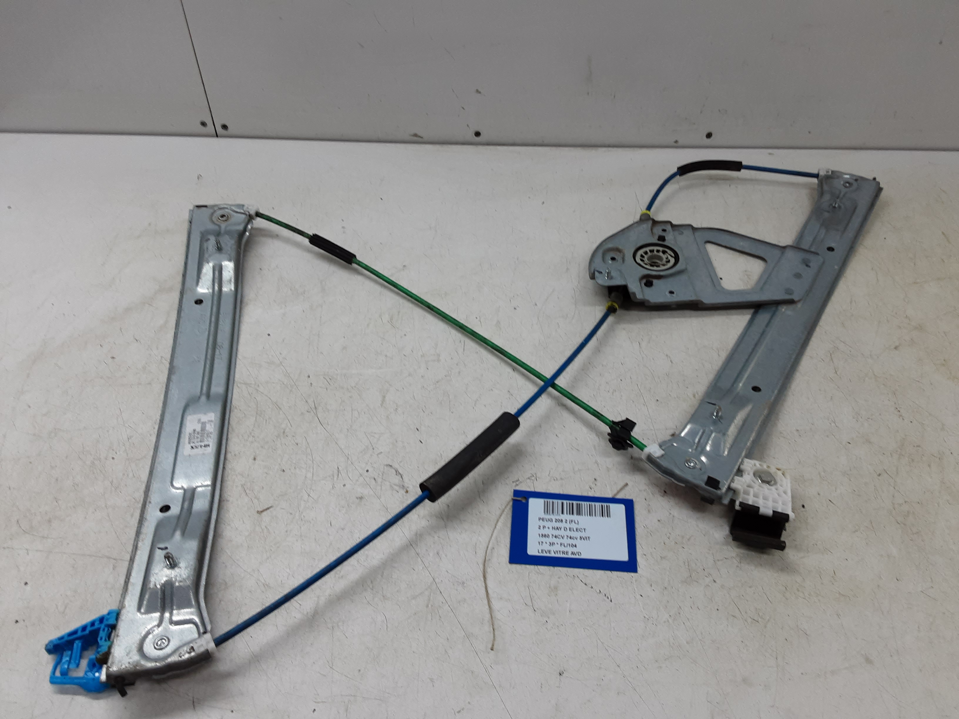 RUITMECHANISME VOOR RECHTS Peugeot 208 8/15 - 20