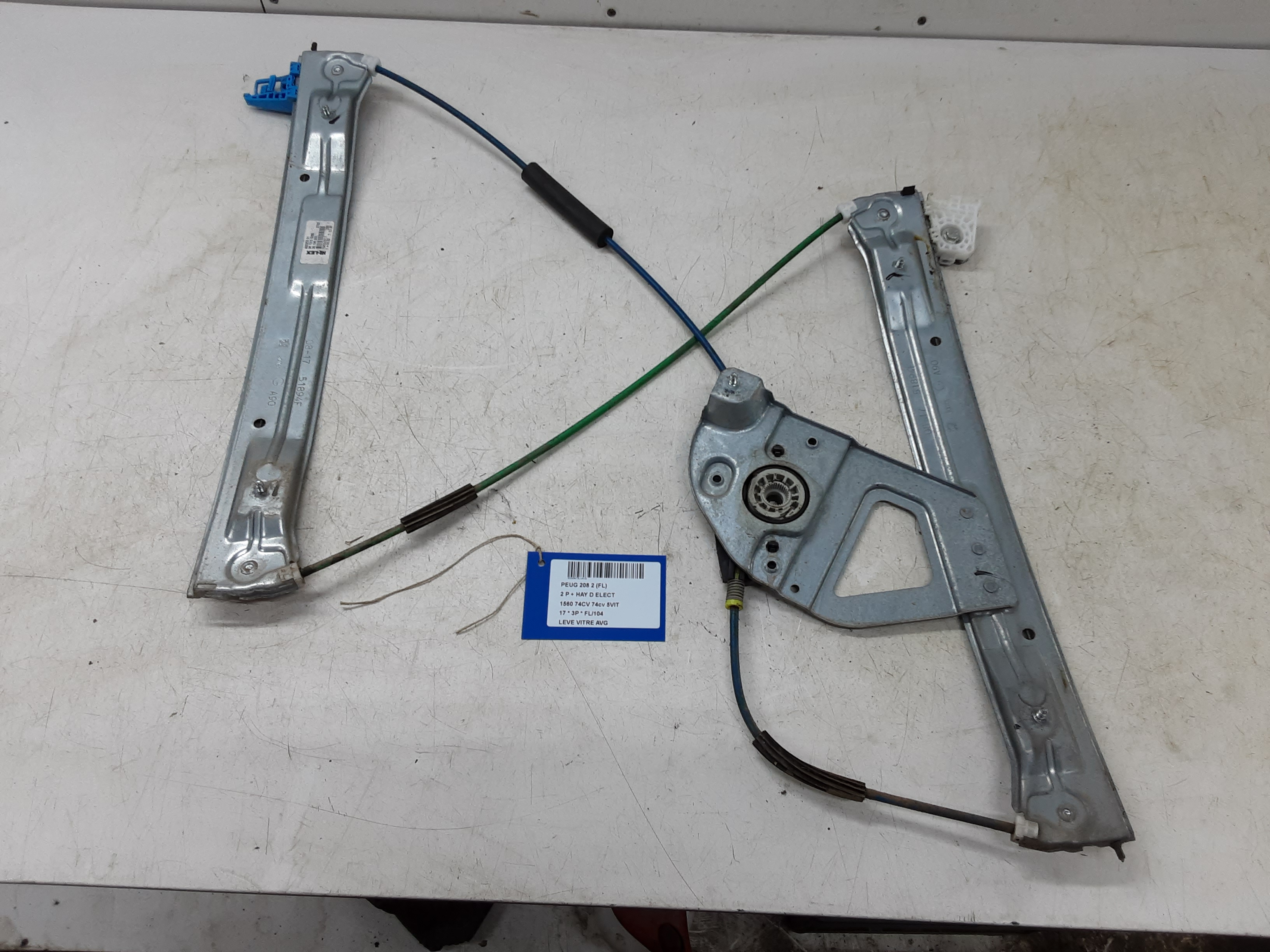 RUITMECHANISME VOOR LINKS Peugeot 208 8/15 - 20
