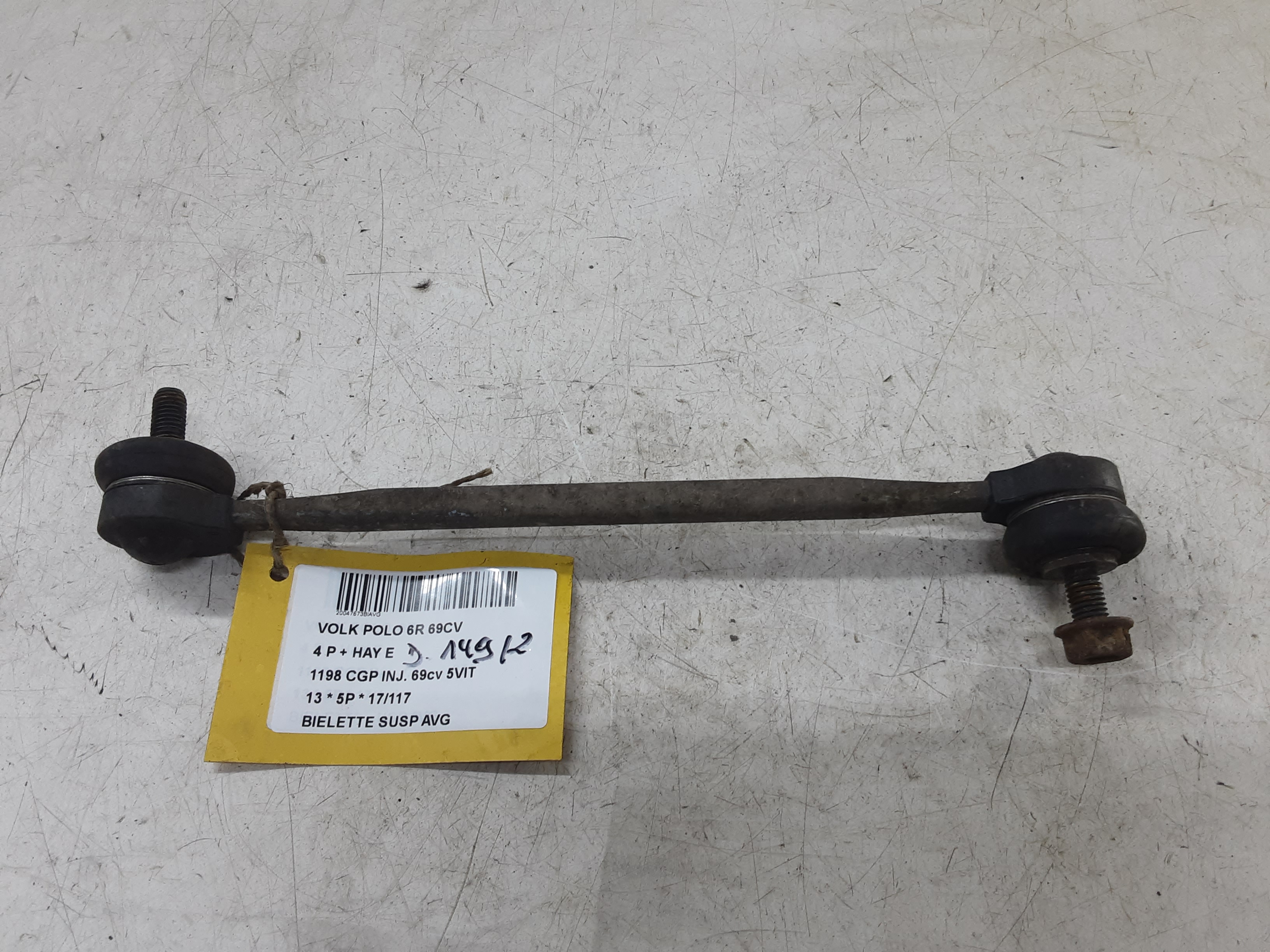 REACHTIESTANG VOOR LINKS Vw POLO (6R) 6/09 - 4/14