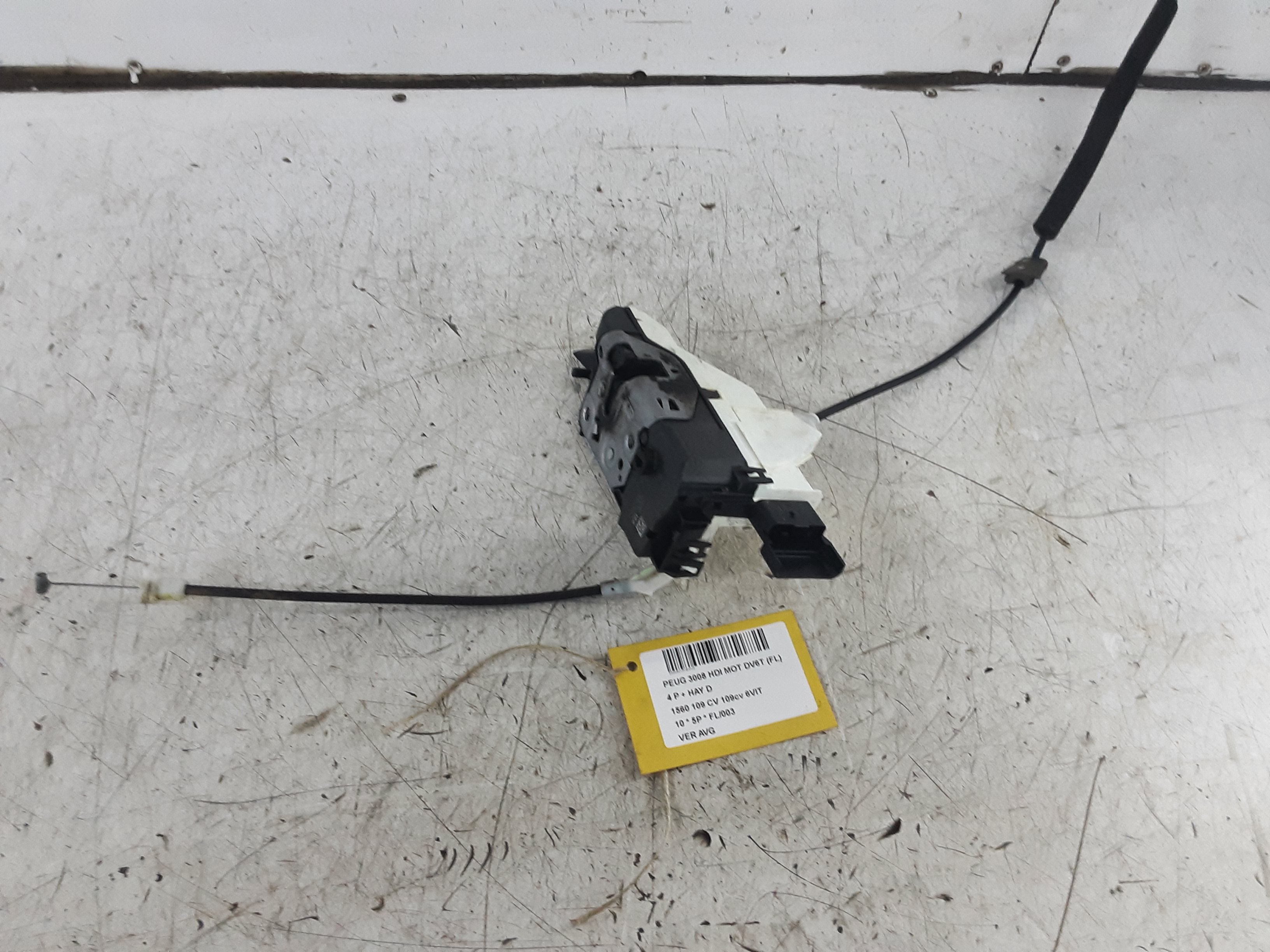 VERGRENDELING VOOR LINKS Peugeot 3008 (1) 6/09 - 16