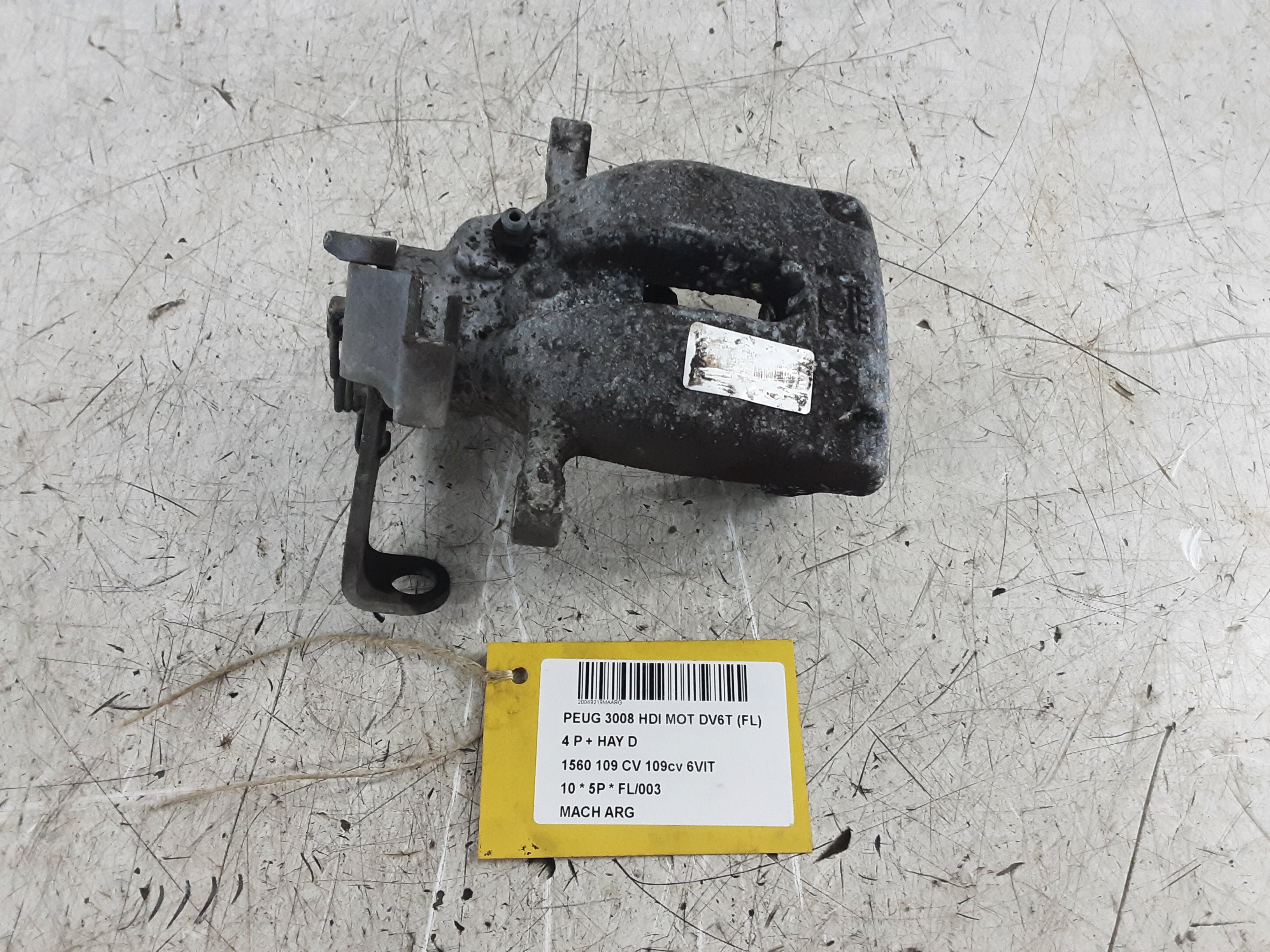 REMKLAUW ACHTER LINKS Peugeot 3008 (1) 6/09 - 16