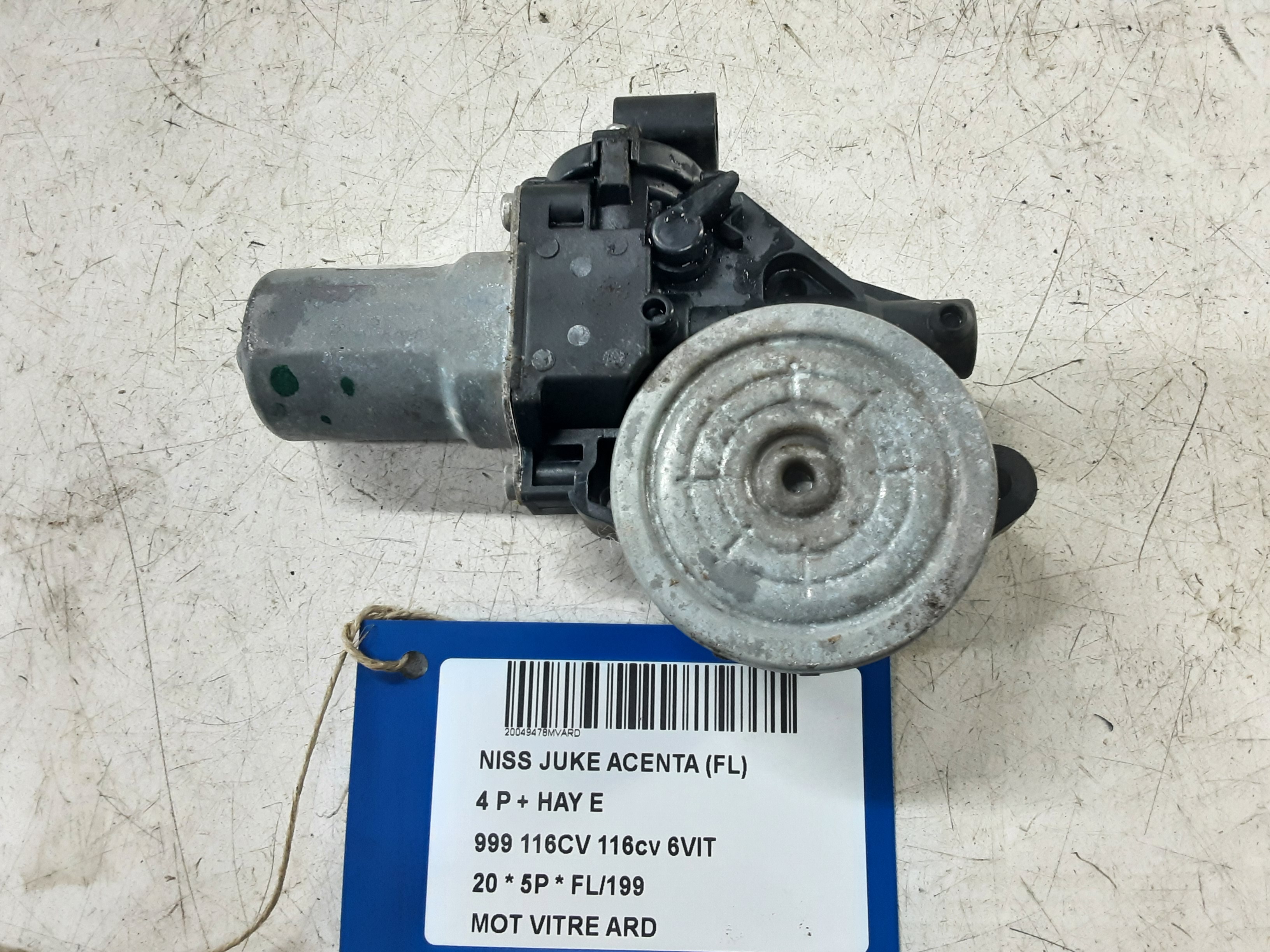 MOTOR RUITMECHANISME ACHTER RECHTS Nissan JUKE 8/19+