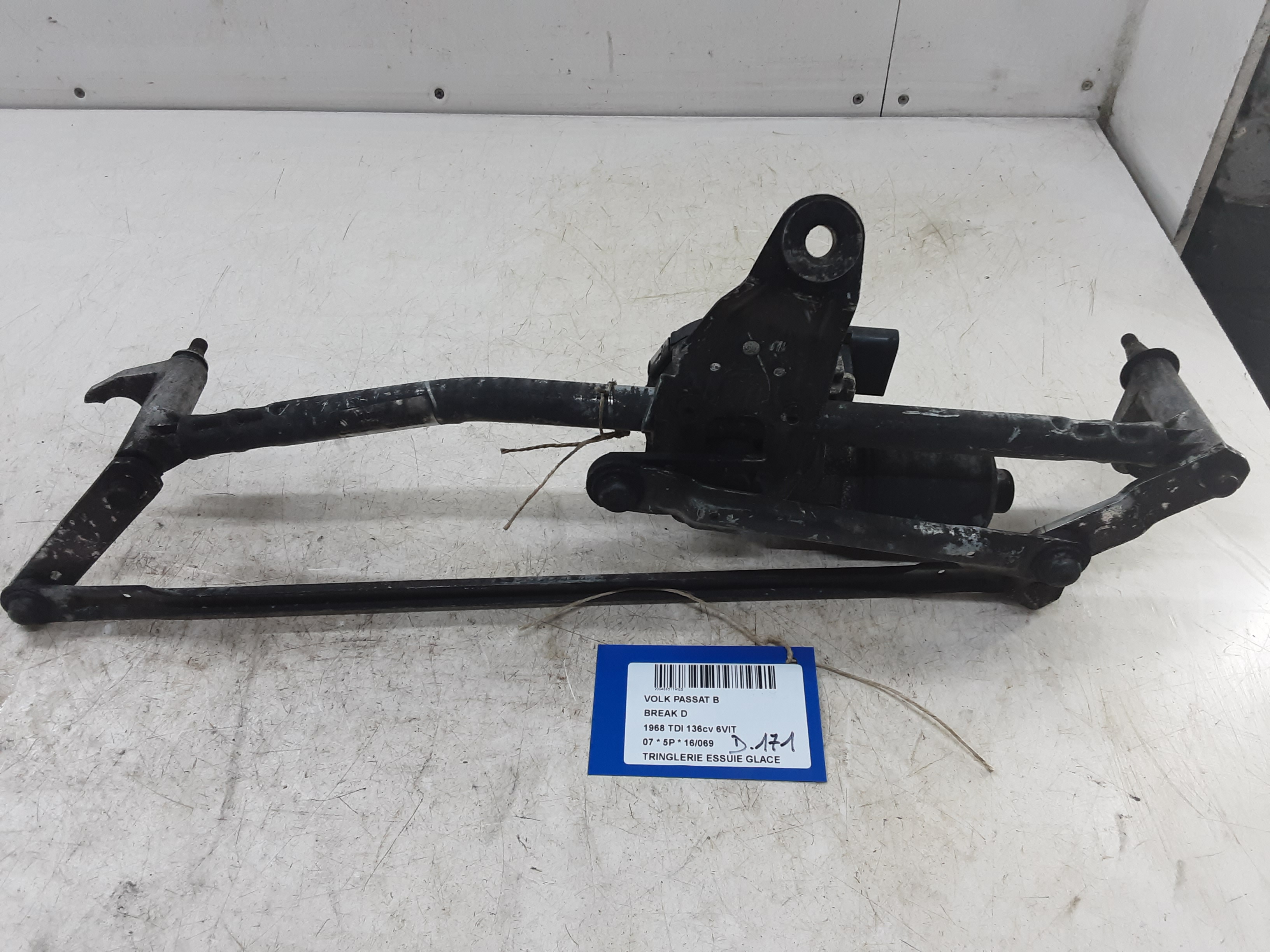 RUITENWISSER MECHANISME Vw PASSAT 02/05 - 11/10