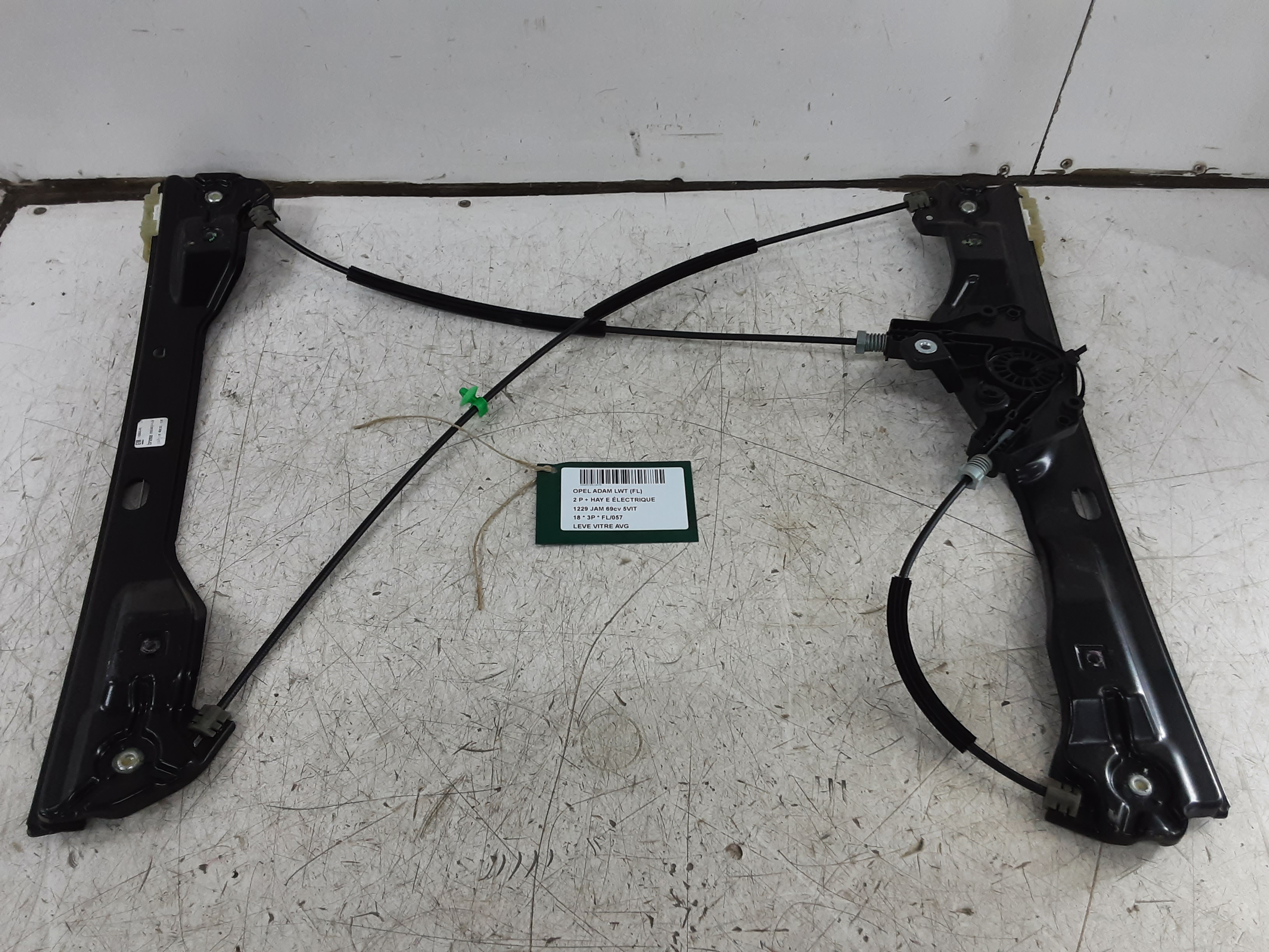 RUITMECHANISME VOOR LINKS Opel ADAM 10/12+