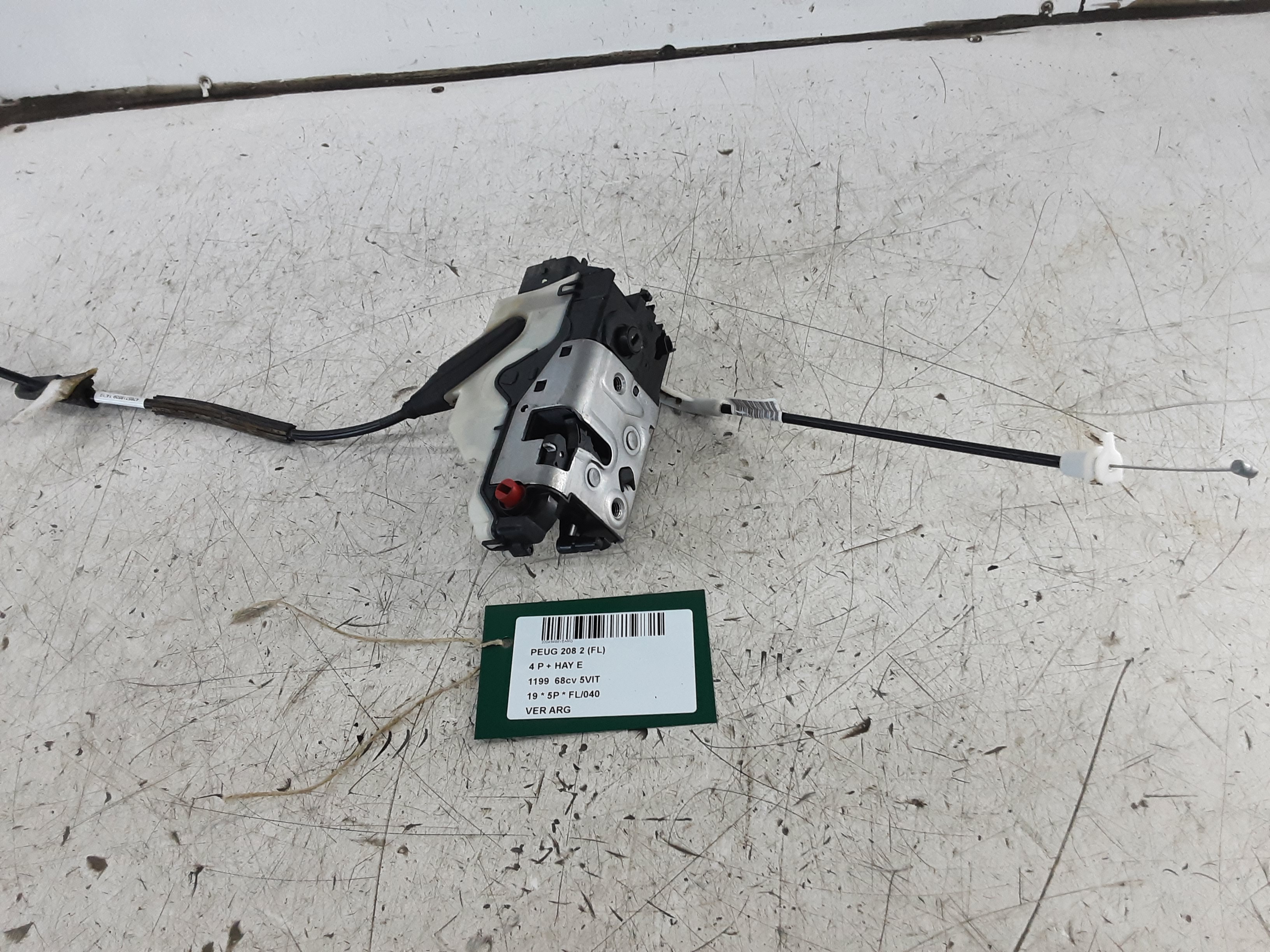 VERGRENDELING ACHTER LINKS Peugeot 208