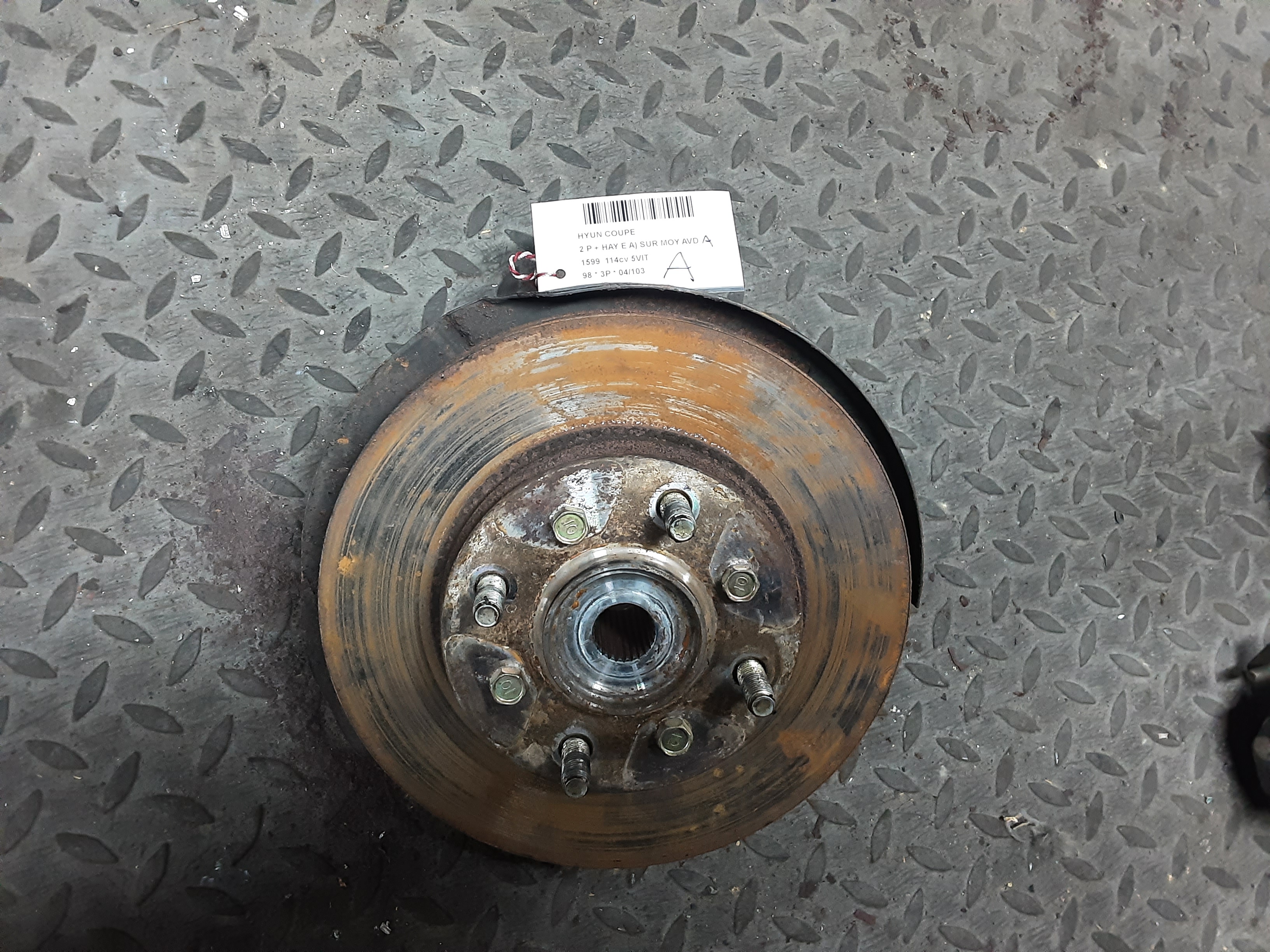 REMSCHIJF VOOR Hyundai COUPE 96 - 01
