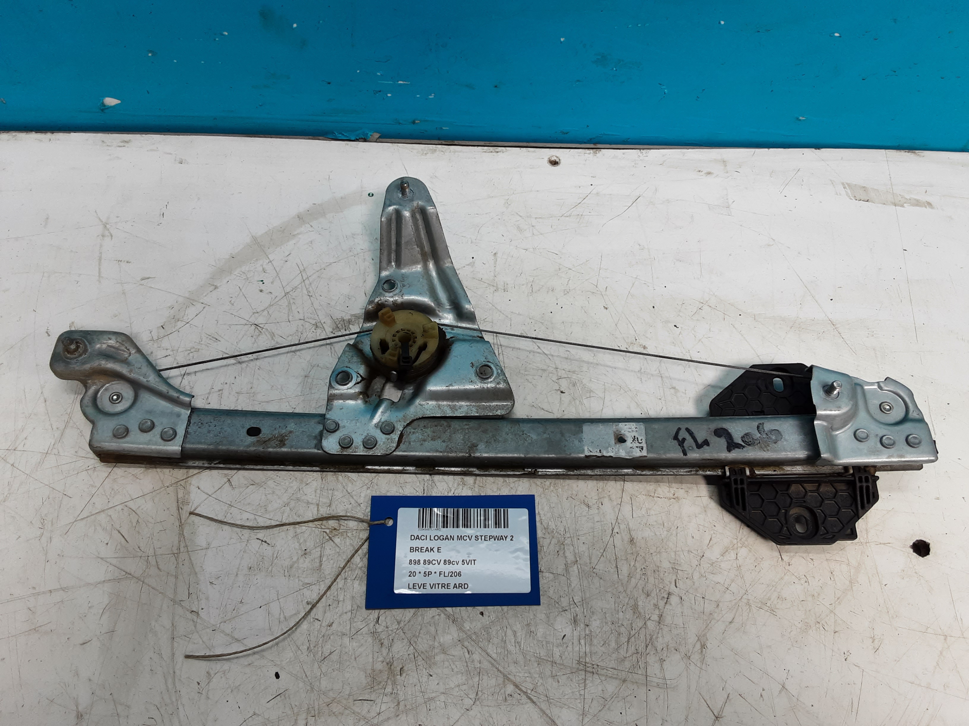 LEVE-VITRE DE PORTE ARRIERE DROITE Dacia LOGAN 12/16 - 20
