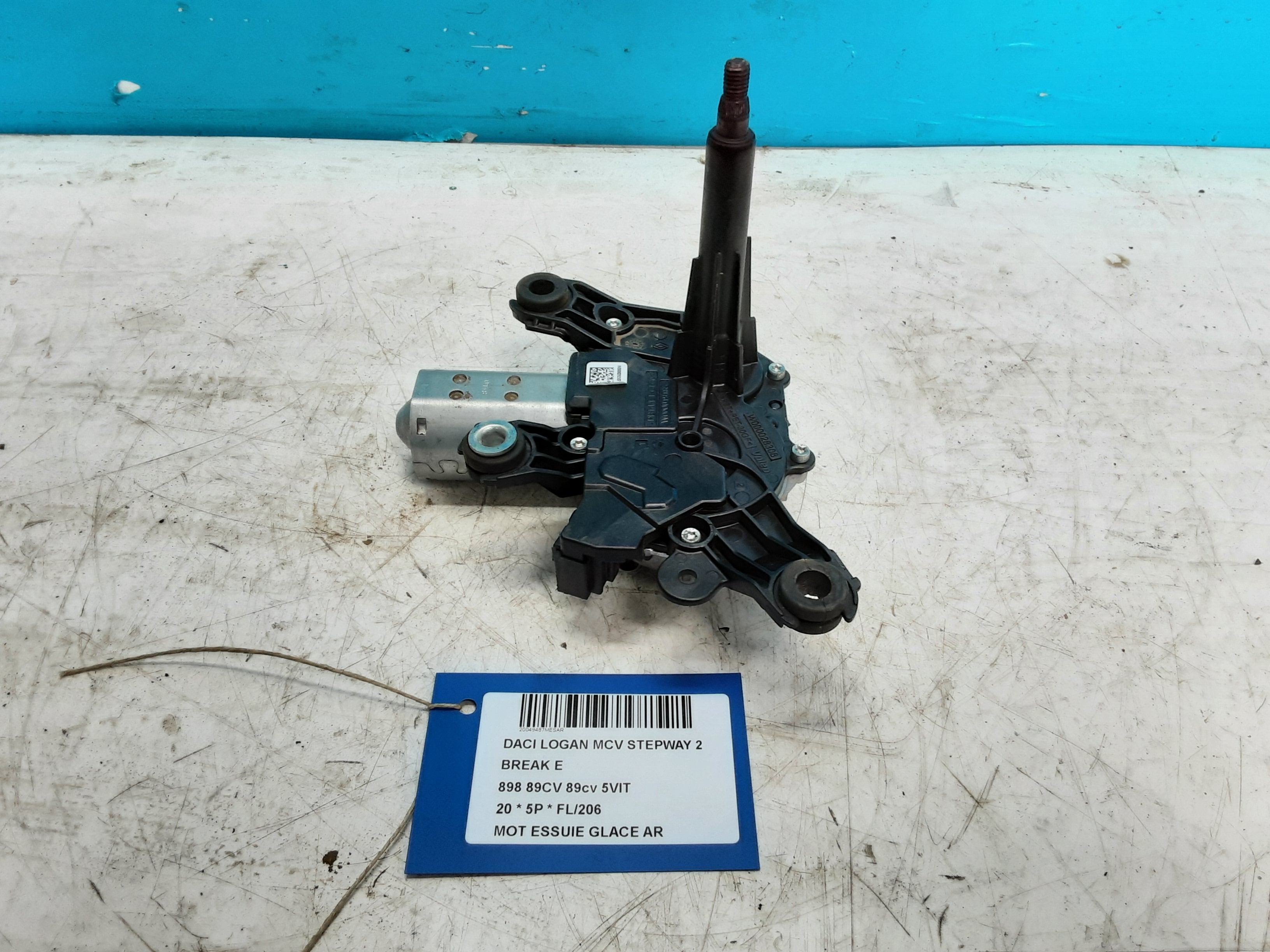 MOTEUR D&#039;ESSUIE-GLACE ARRIERE Dacia LOGAN 12/16 - 20