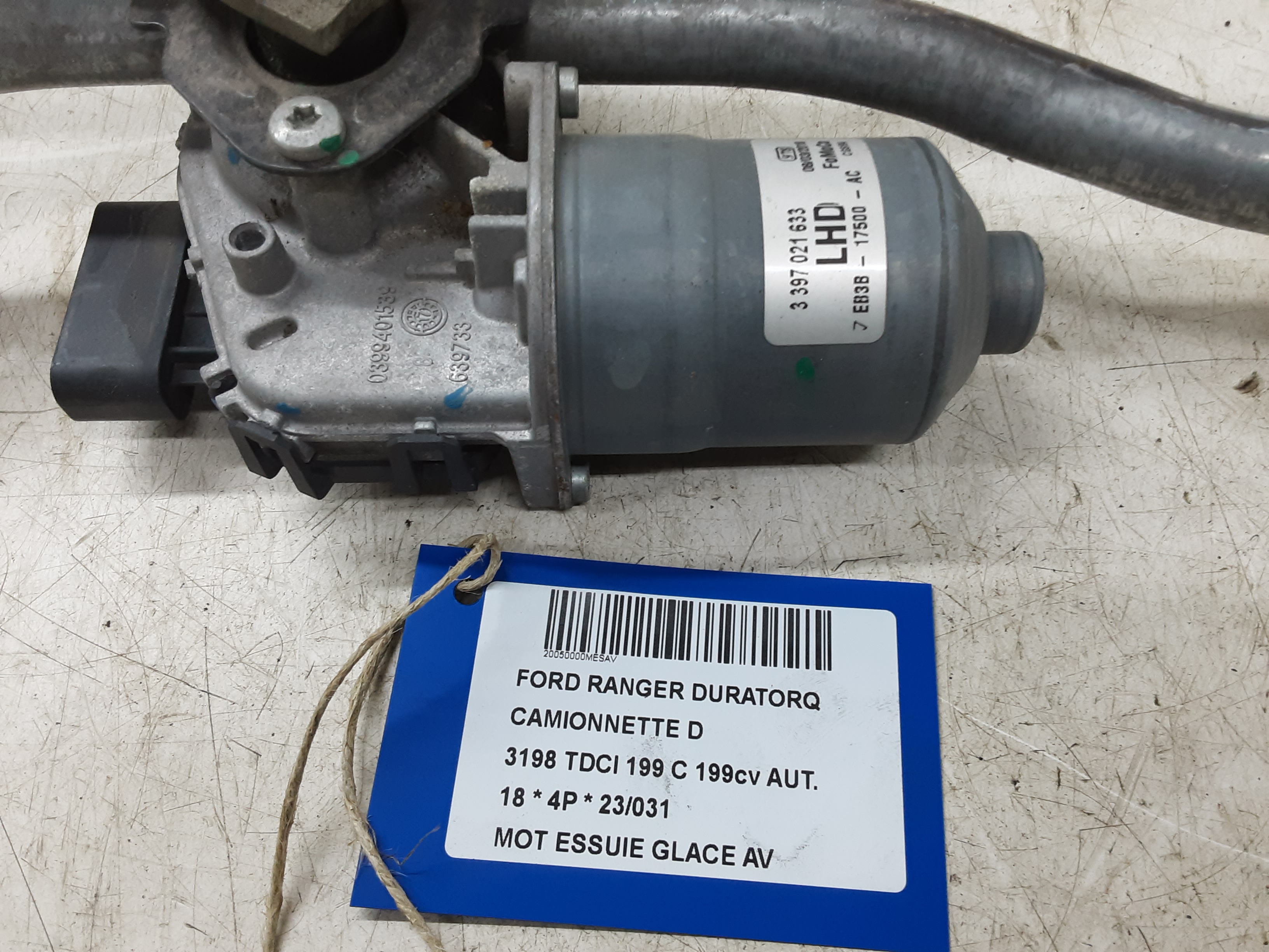 MOTOR RUITENWISSERS VOOR Ford RANGER (3) 10/15 - 2/19 FaceLift