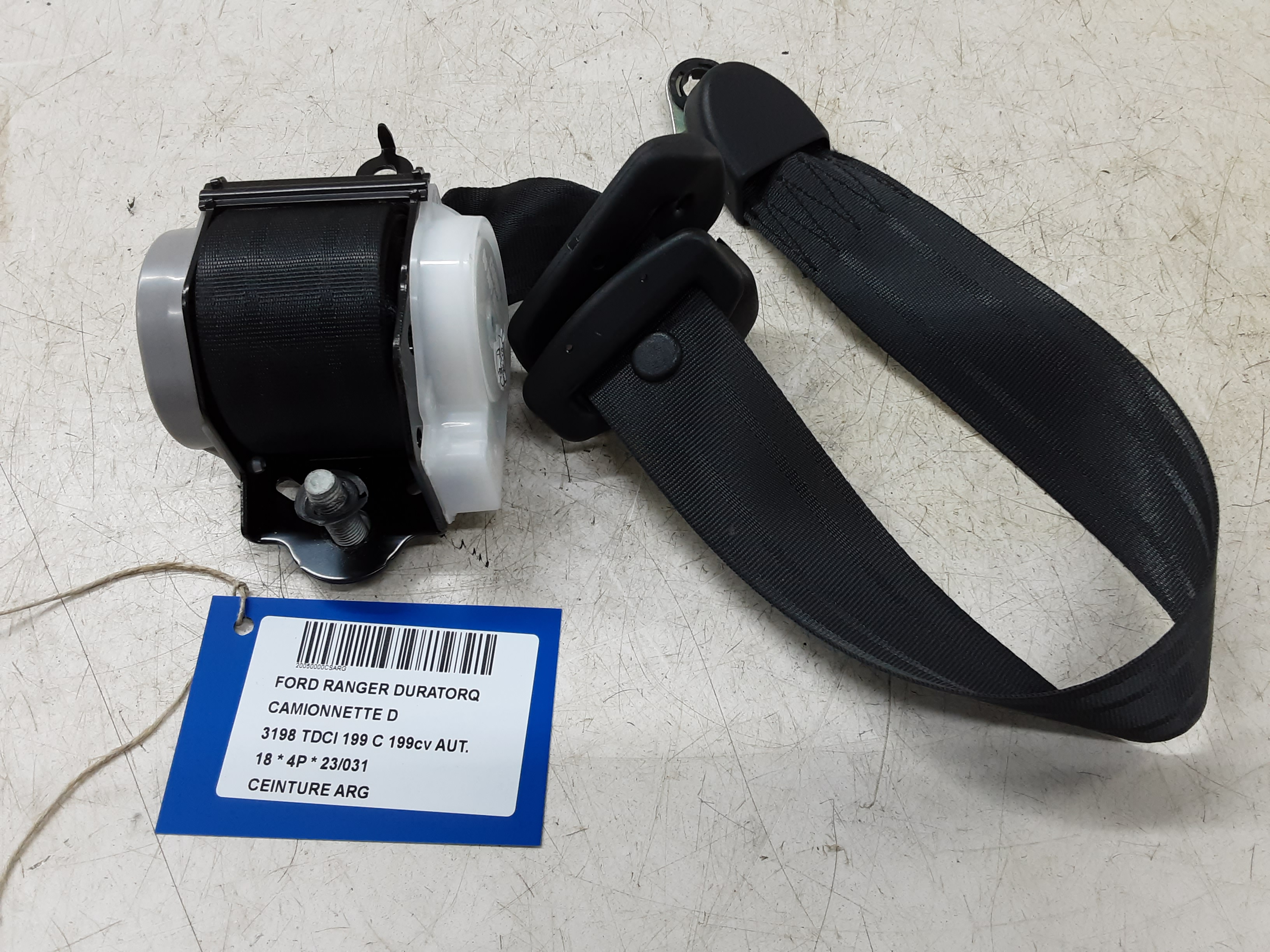VEILIGHEIDSGORDEL ACHTER LINKS Ford RANGER (3) 10/15 - 2/19 FaceLift