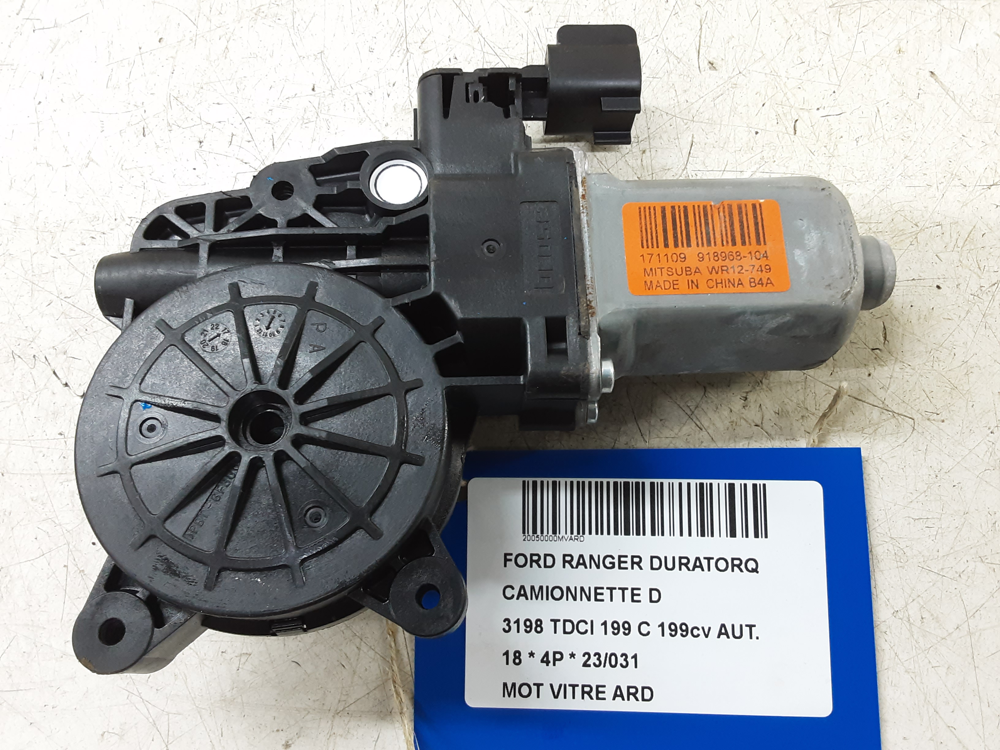 MOTOR RUITMECHANISME ACHTER RECHTS Ford RANGER (3) 10/15 - 2/19 FaceLift