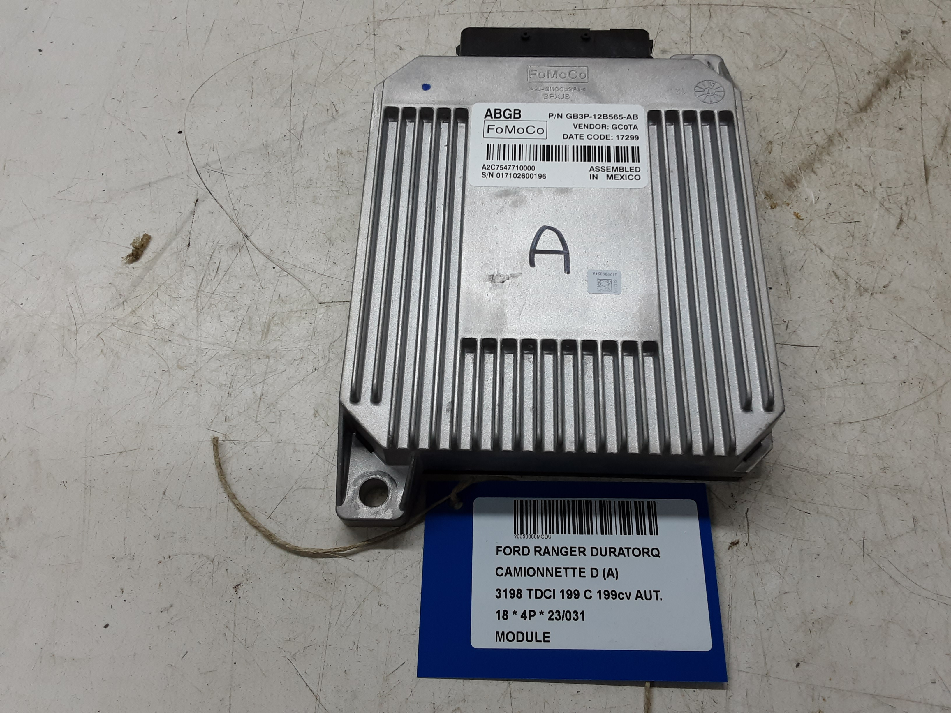 MODULE Ford RANGER (3) 10/15 - 2/19 FaceLift