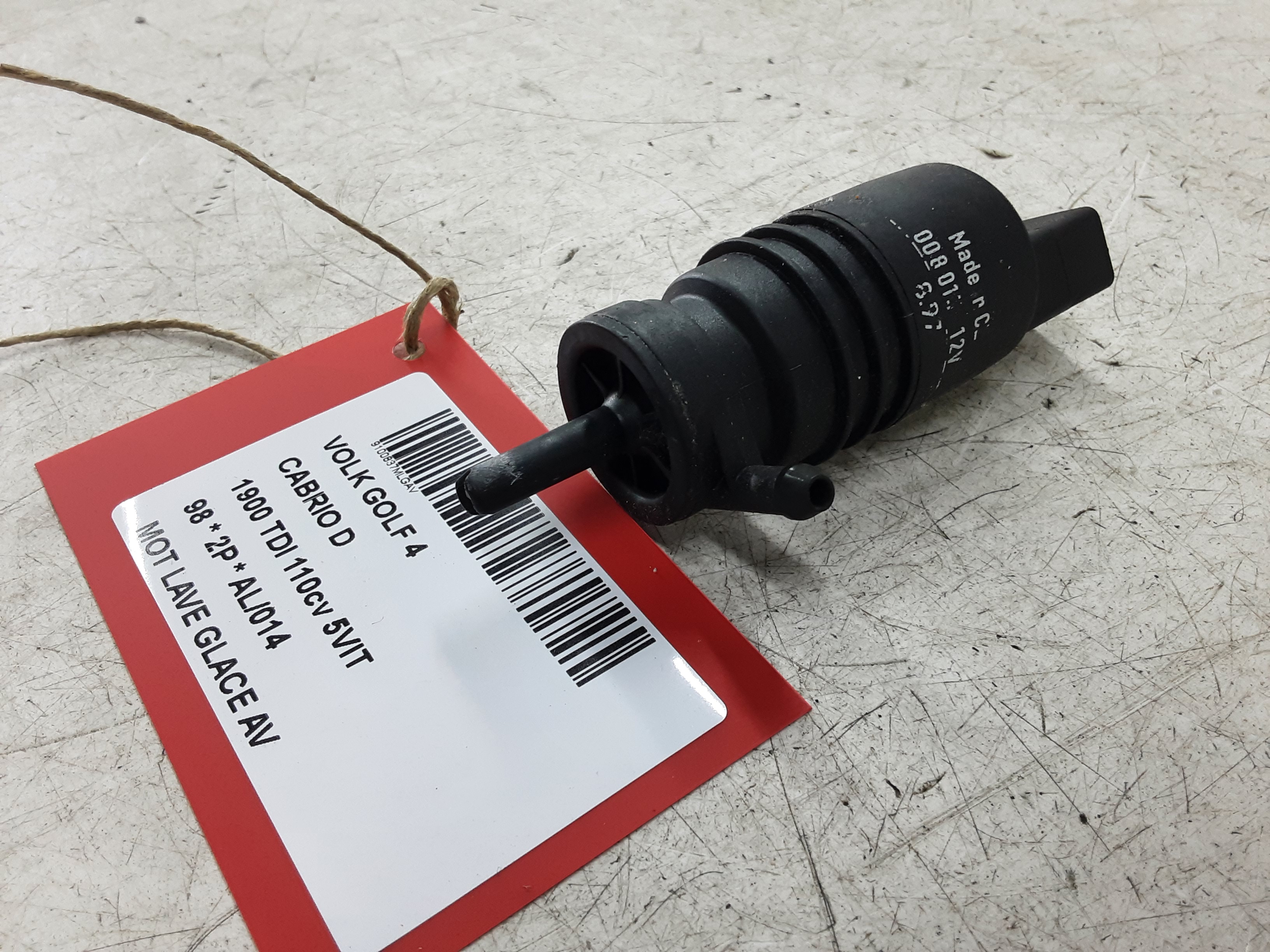 MOTOR RUITENWASSERS VOOR Vw GOLF IV 11/97 - 03