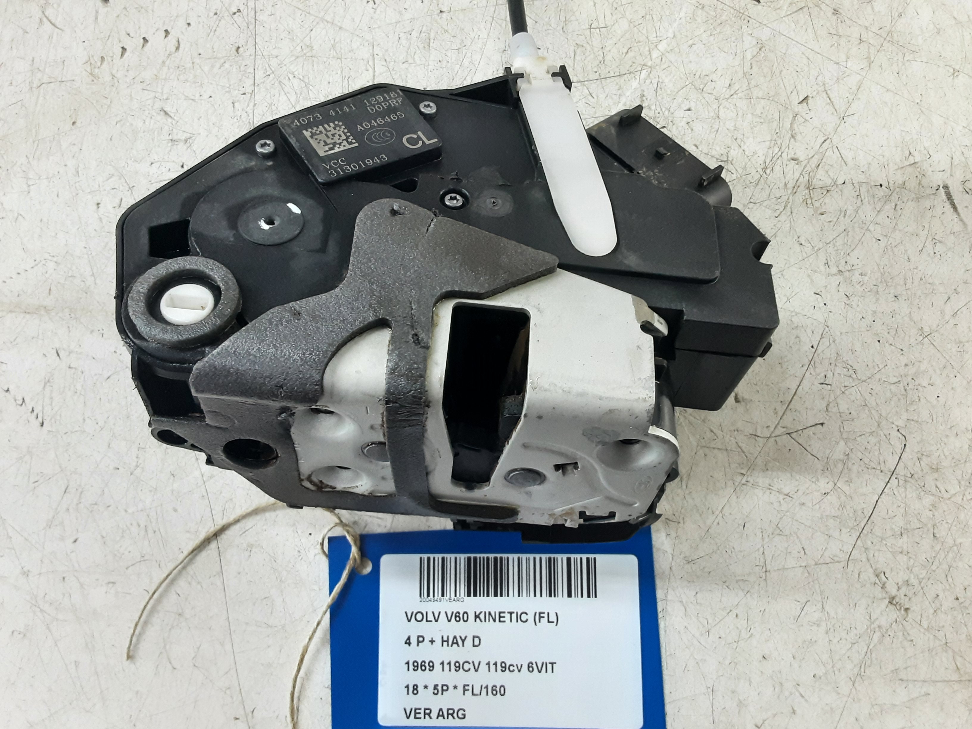 VERROUILLAGE DE PORTE ARRIERE GAUCHE Volvo V60 10/10-08/18
