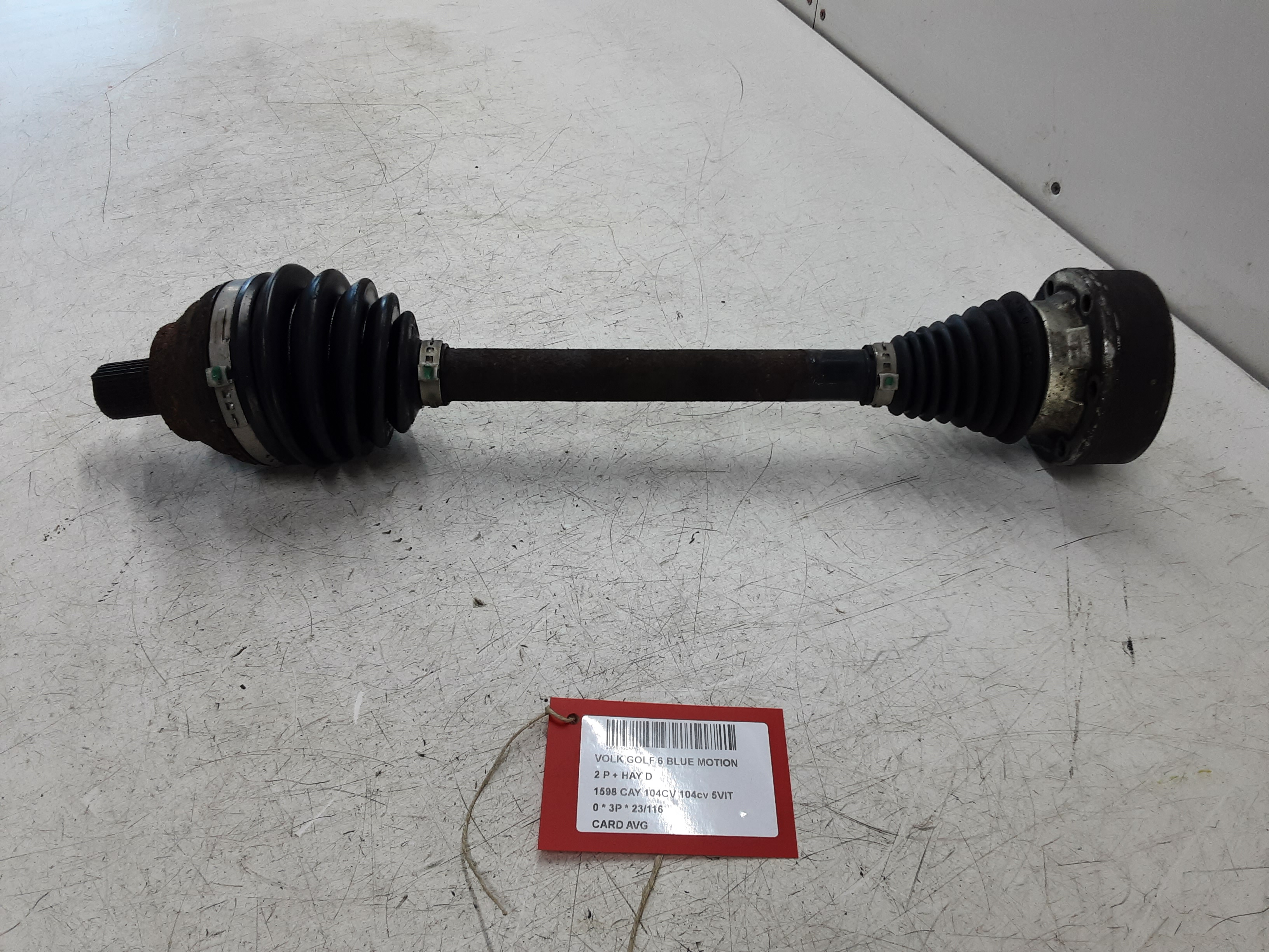 AANDRIJFAS VOOR LINKS Vw GOLF VI 11/08 - 13