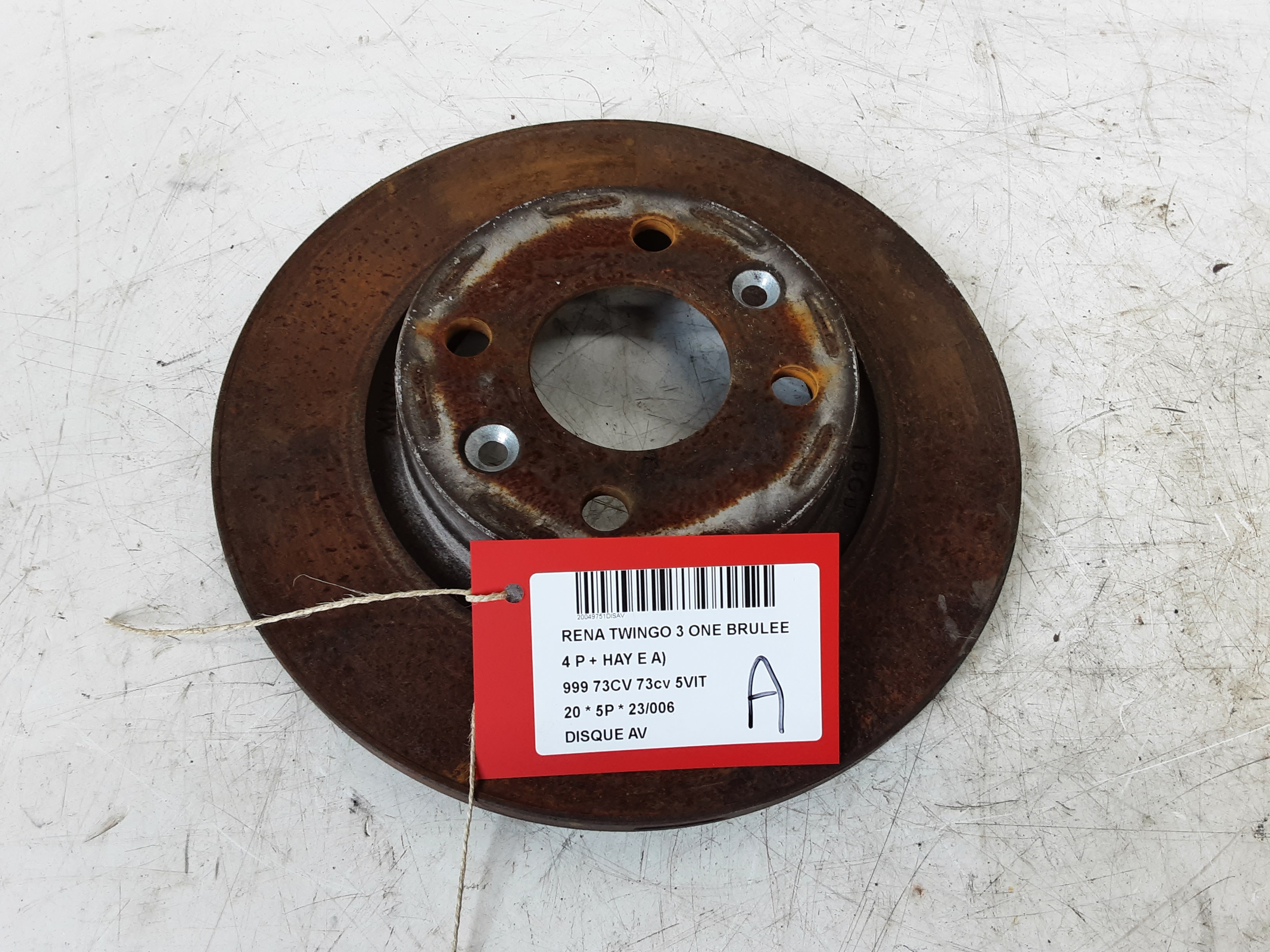 REMSCHIJF VOOR Renault TWINGO (4) FaceLift 5/19+