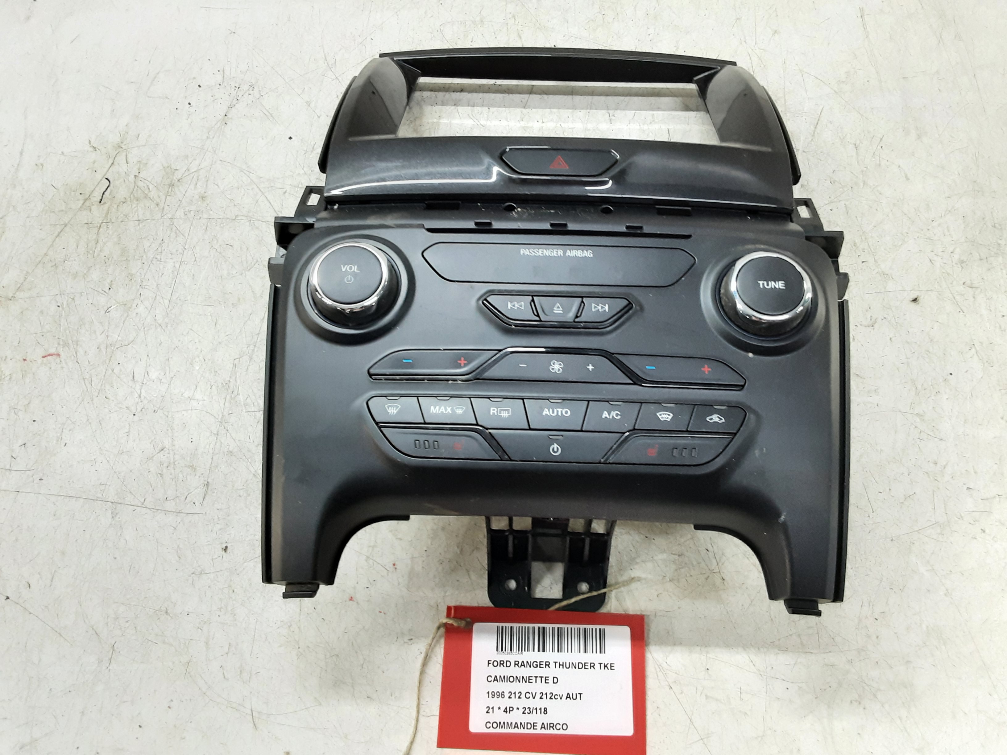 BEDIENINGSPANEEL AIRCO Ford RANGER (3) 02/19+ 2ème FaceLift
