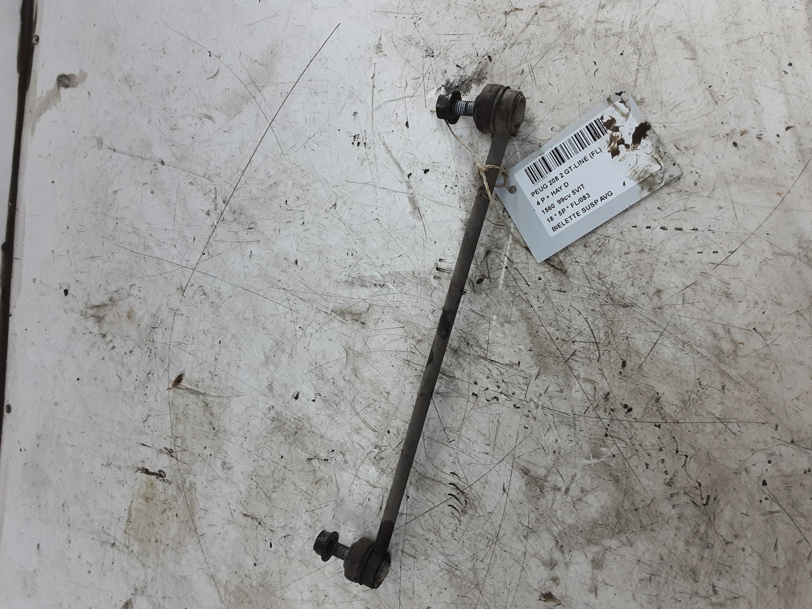 REACHTIESTANG VOOR LINKS Peugeot 208 8/15 - 20