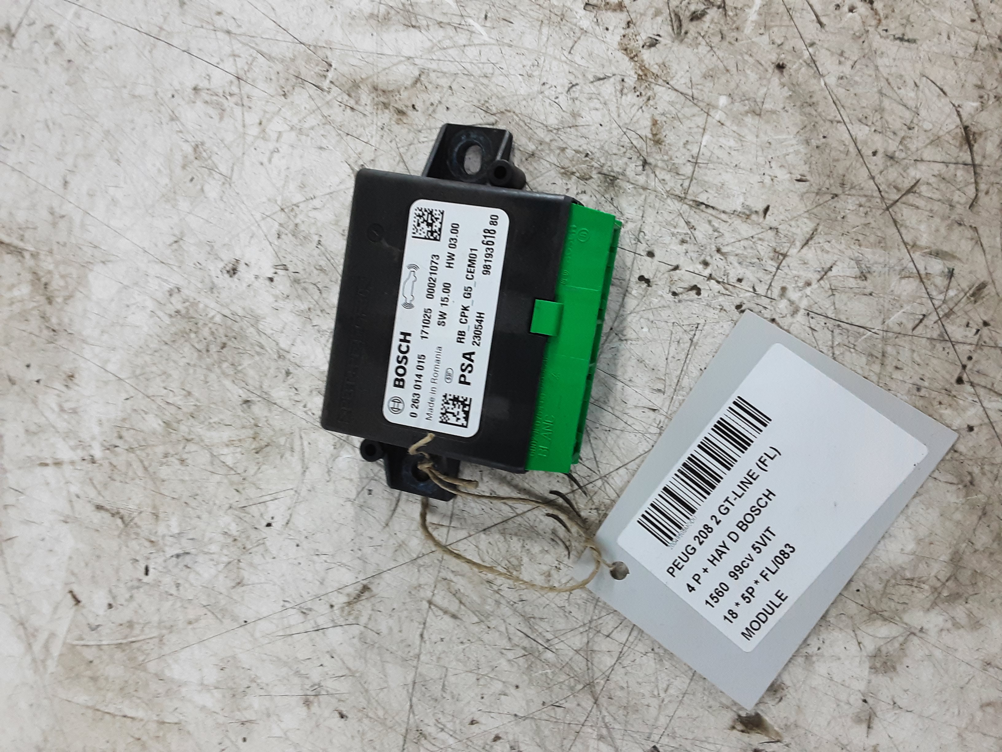 MODULE Peugeot 208 8/15 - 20