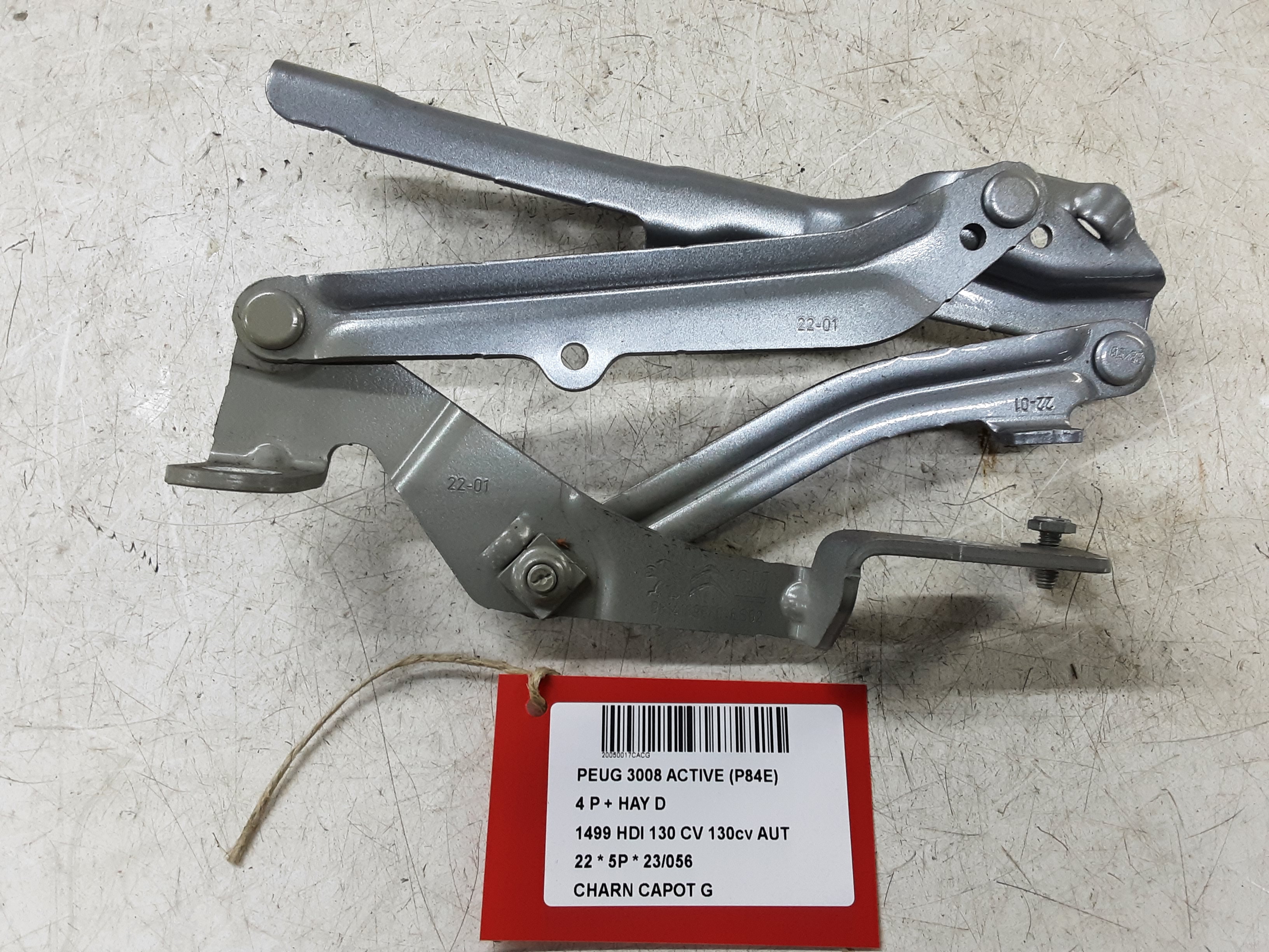 SCHARNIER MOTORKAP LINKS Peugeot 3008 (2) 10/20+ FaceLift