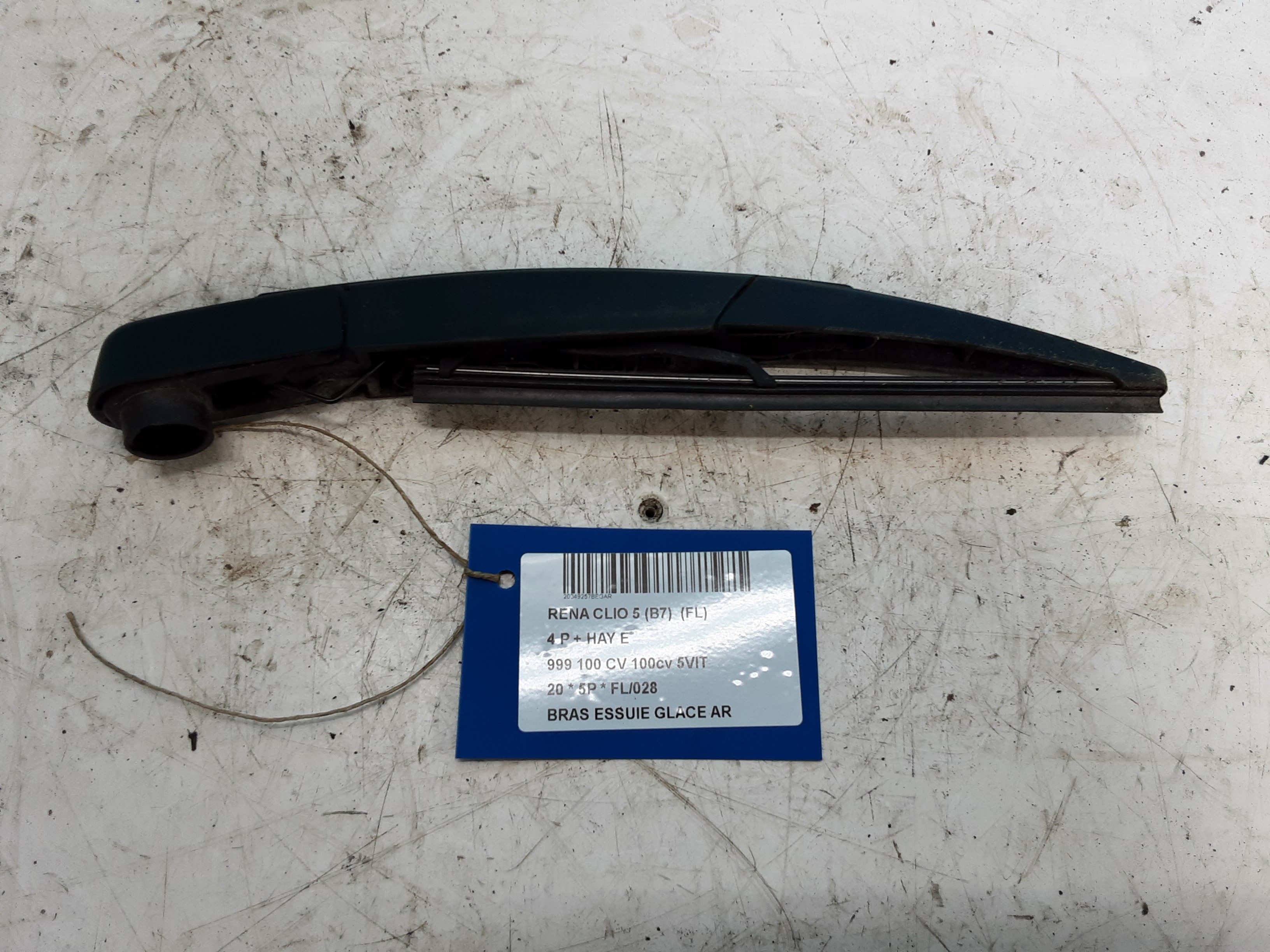 RUITENWISSERARM ACHTER Renault CLIO V 06/19+