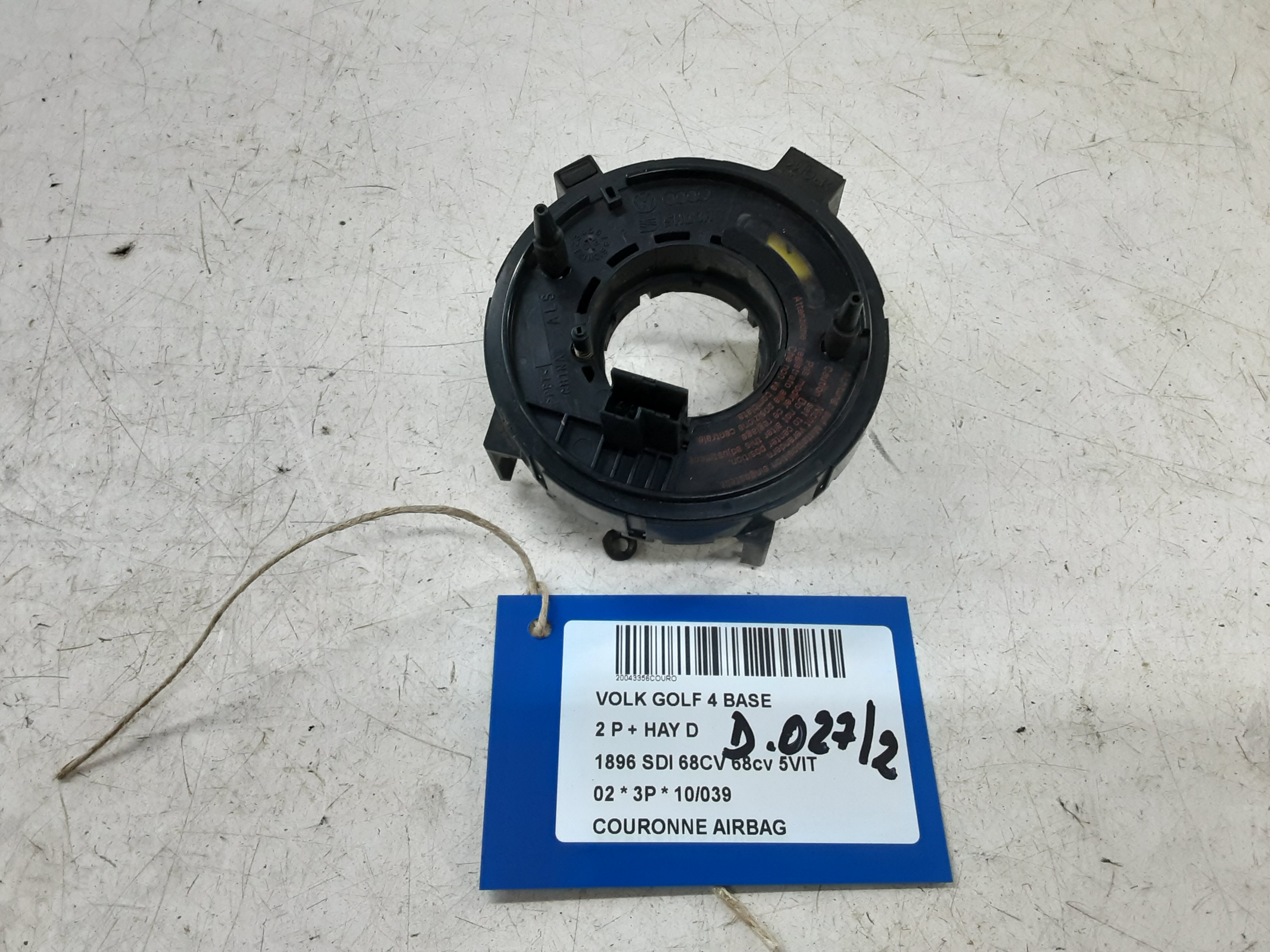 AIRBAGRING Vw GOLF IV 11/97 - 03