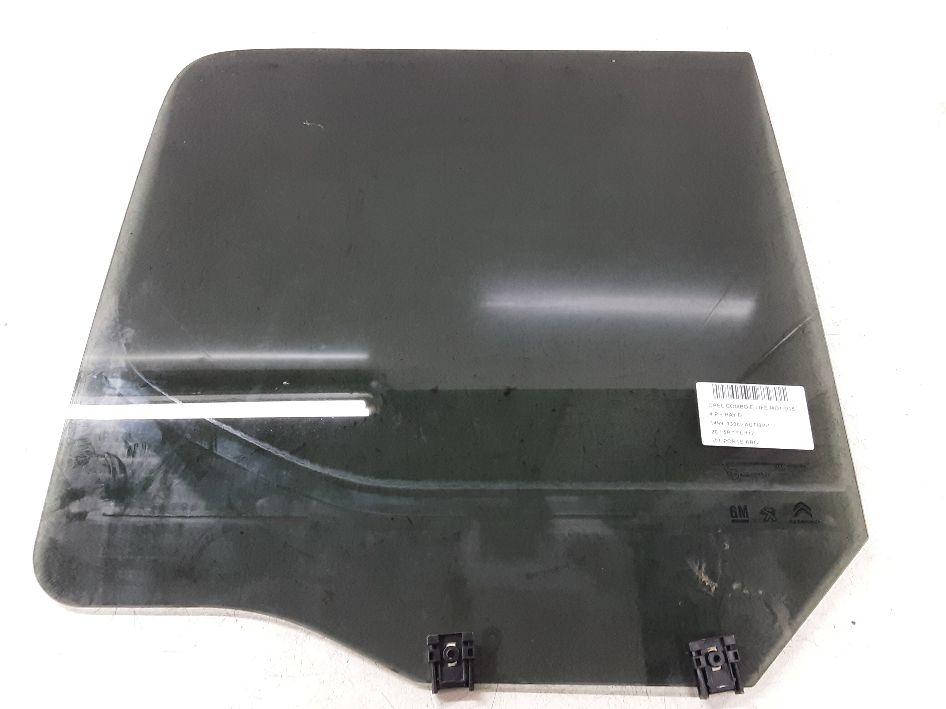 VITRE DE PORTE ARRIERE GAUCHE Opel COMBO 6/18+