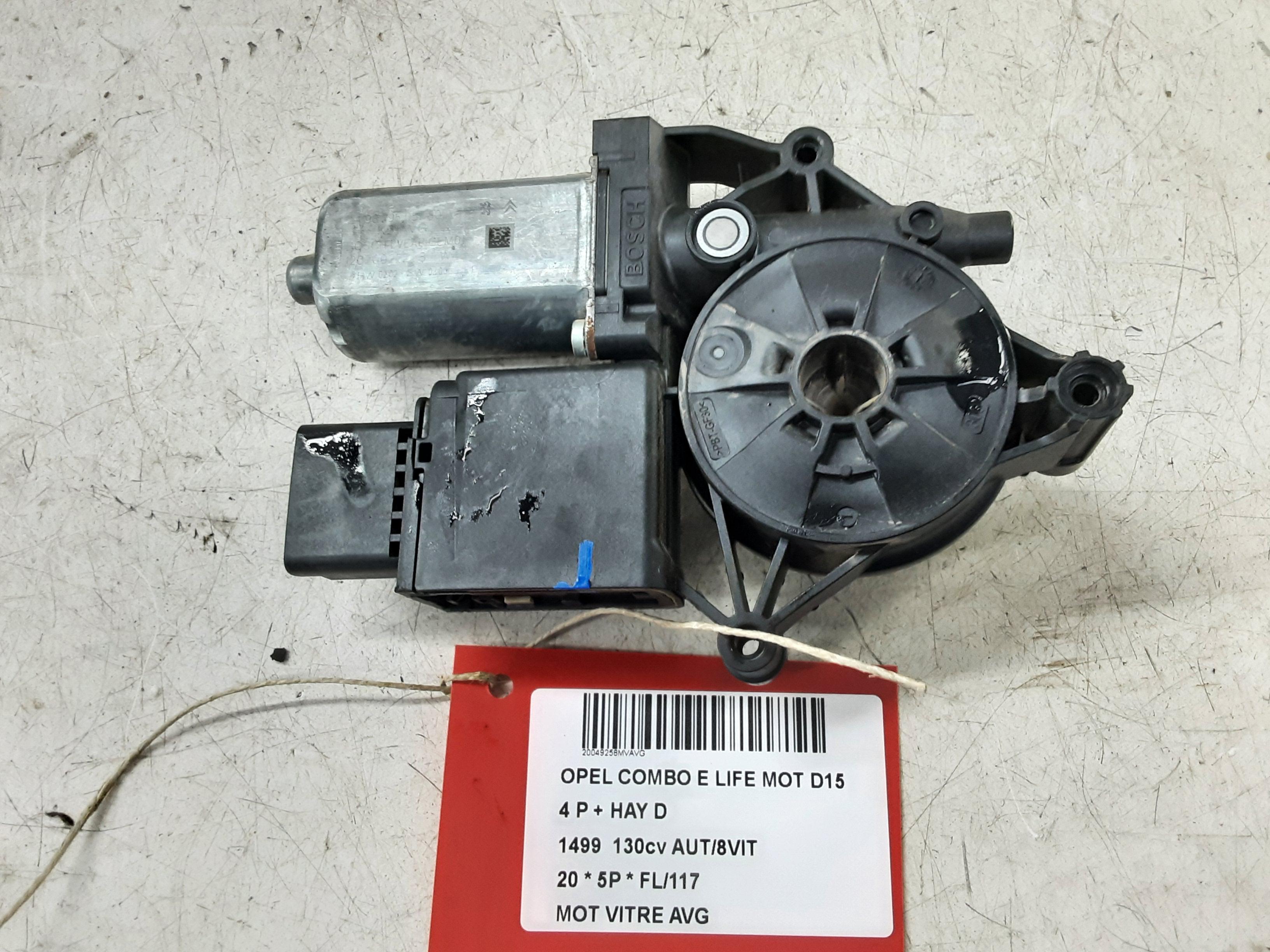MOTEUR DE VITRE DE PORTE AVANT GAUCHE Opel COMBO 6/18+