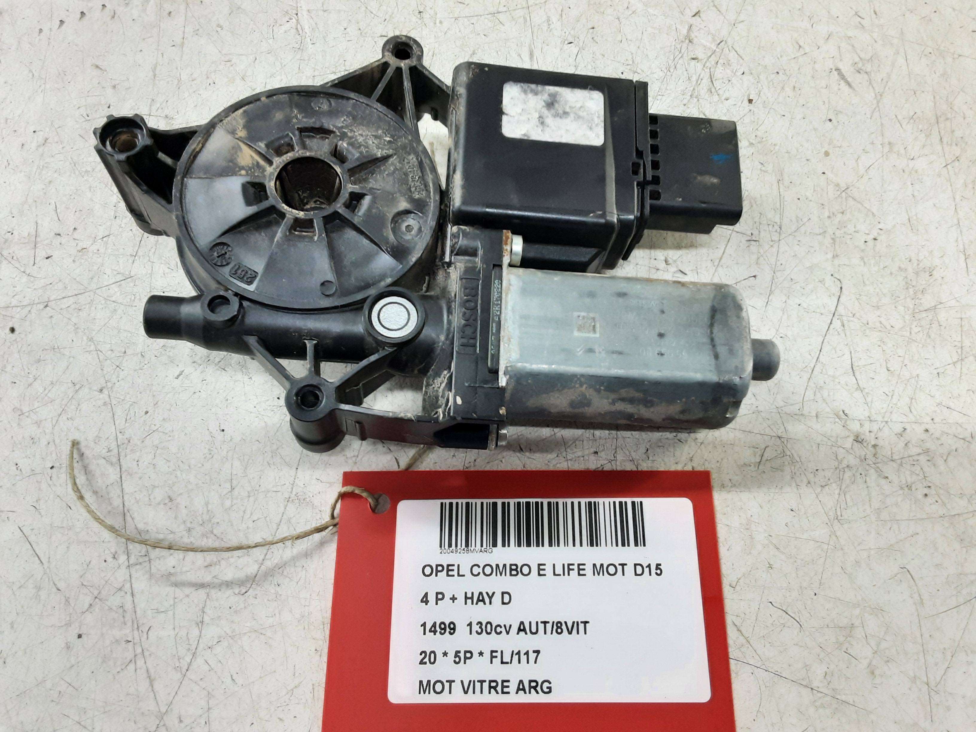 MOTOR RUITMECHANISME ACHTER LINKS Opel COMBO 6/18+