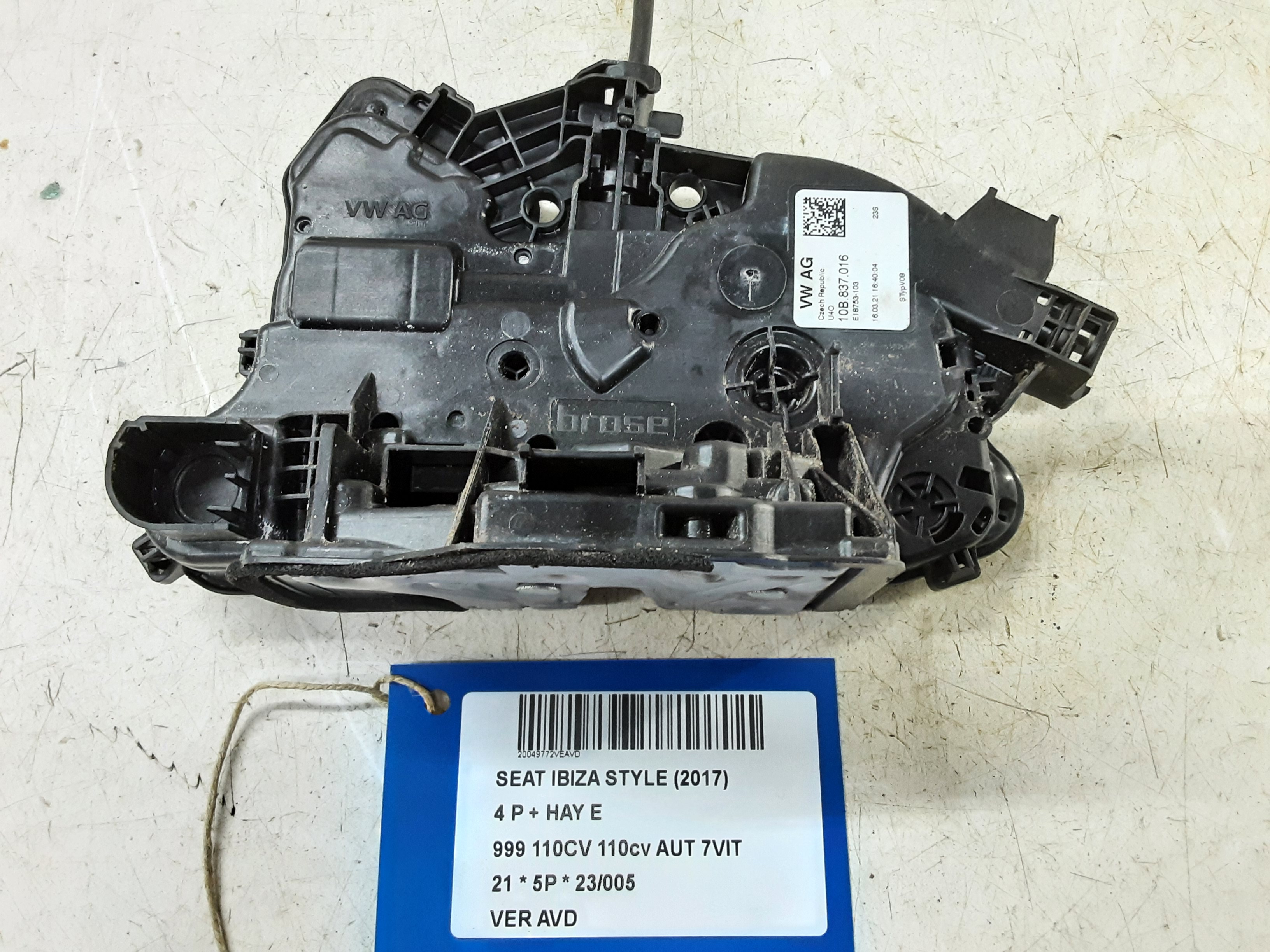 VERROUILLAGE DE PORTE AVANT DROITE Seat IBIZA MK5 (6F/KJ1) 5/17 - 2021