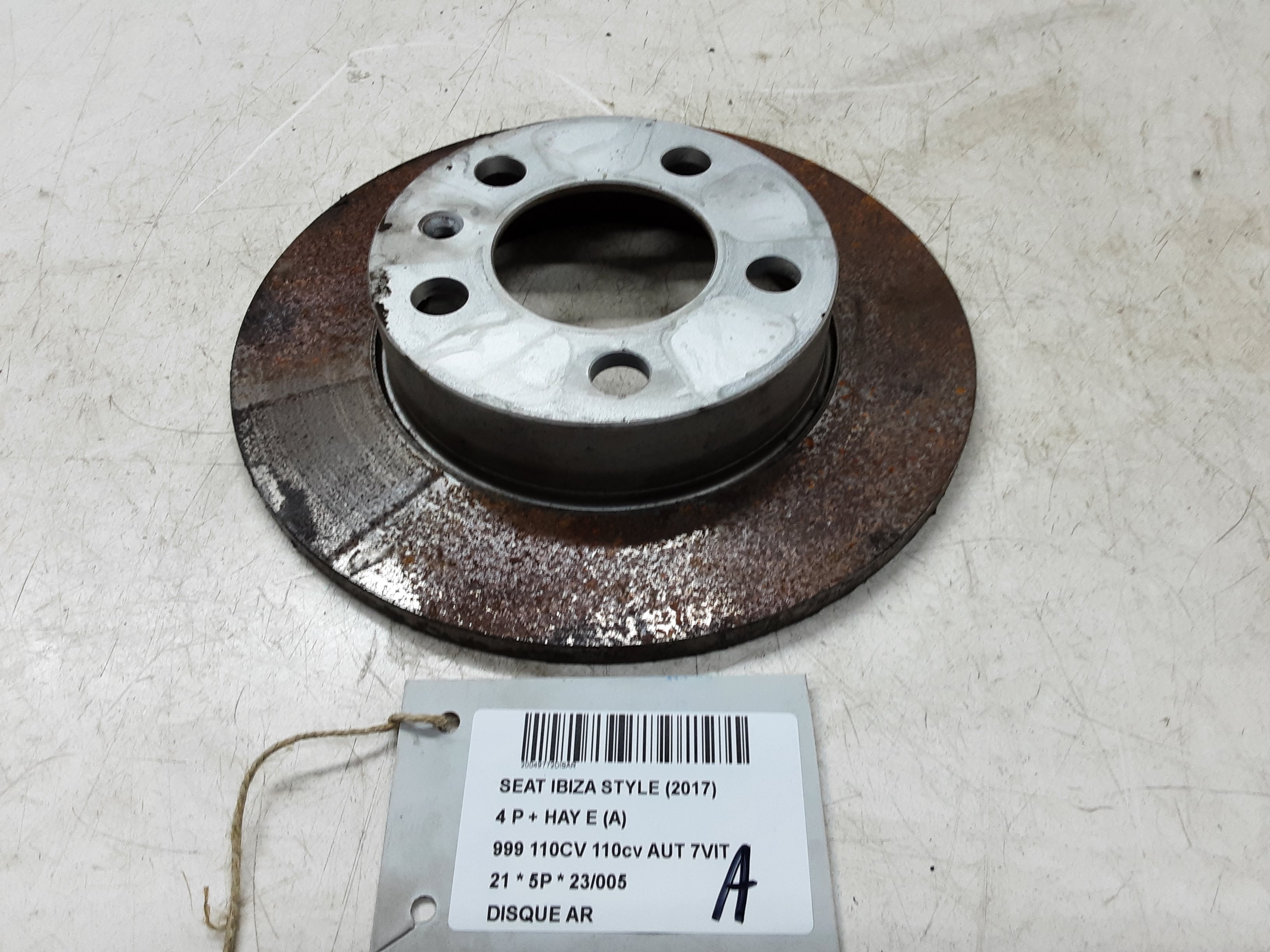 DISQUE ARRIERE Seat IBIZA MK5 (6F/KJ1) 5/17 - 2021