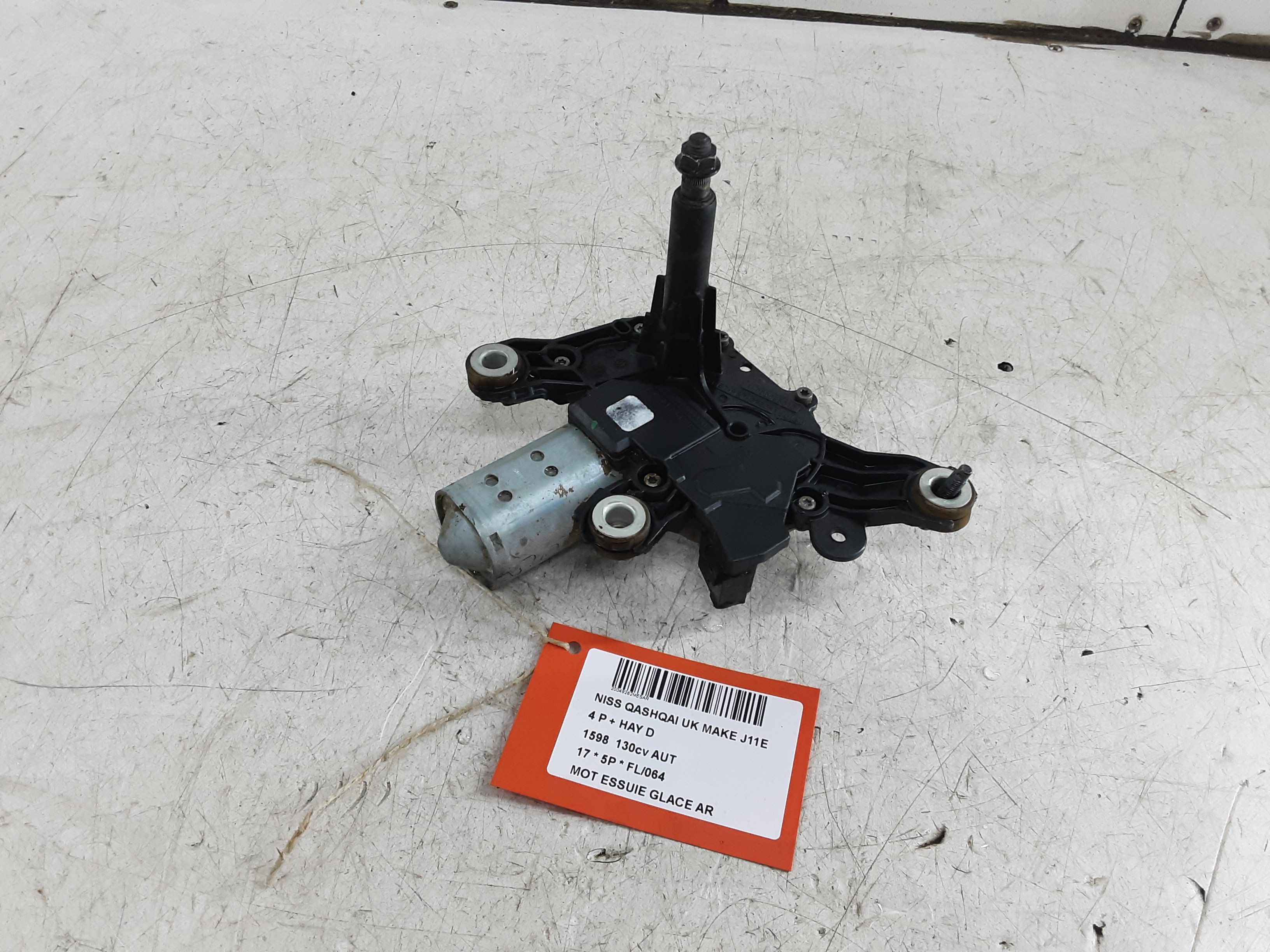 MOTEUR D&#039;ESSUIE-GLACE ARRIERE Nissan QASHQAI 2/14 - 17 J11