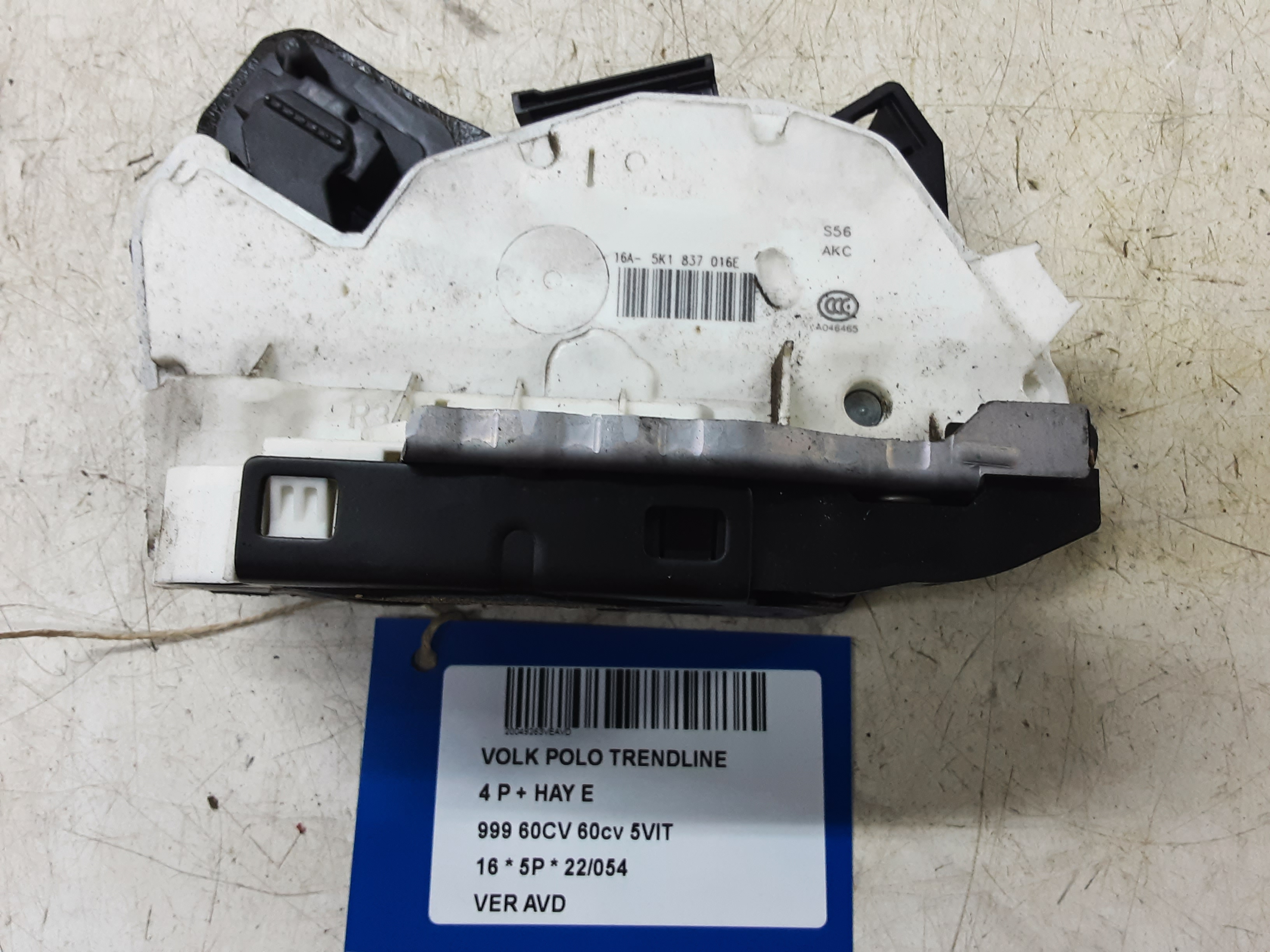 VERGRENDELING VOOR RECHTS Vw POLO (6R) FaceLift 5/14 - 17