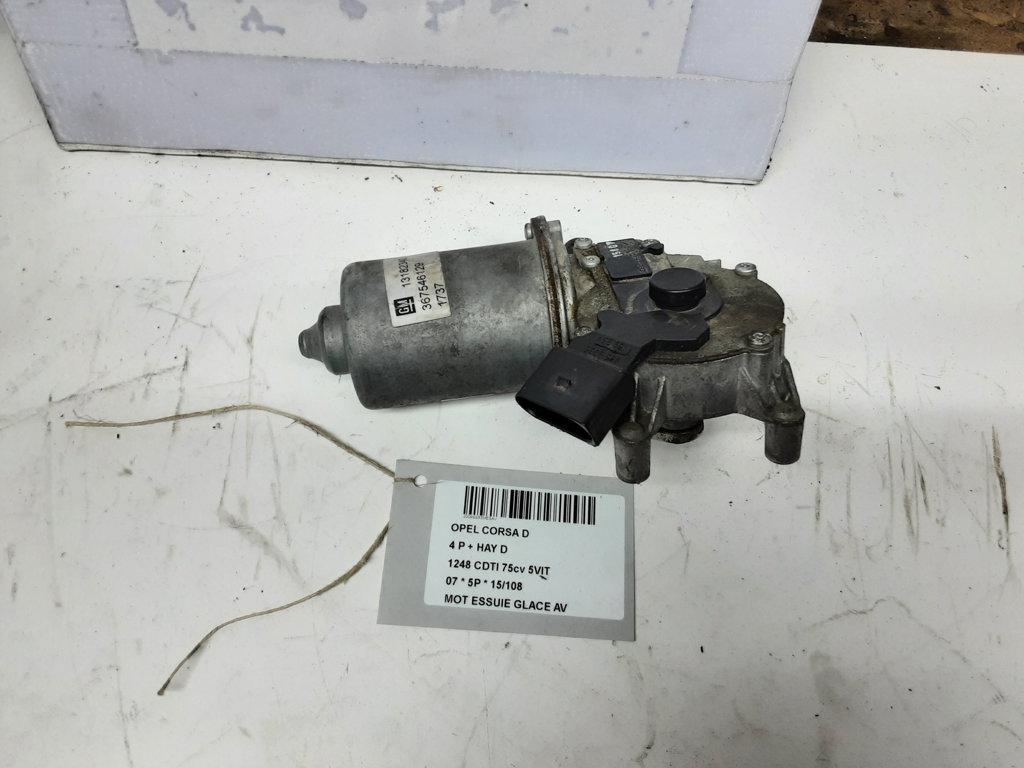 MOTOR RUITENWISSERS VOOR Opel CORSA D 11/06 - 12/10
