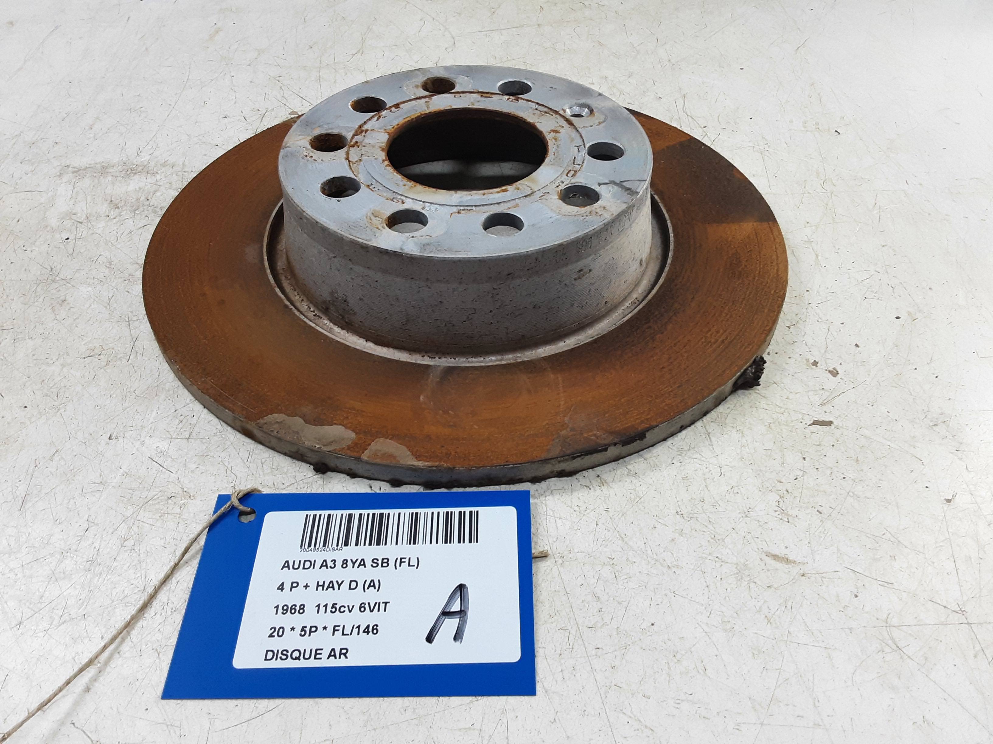 REMSCHIJF ACHTER Audi A3 5D/20+