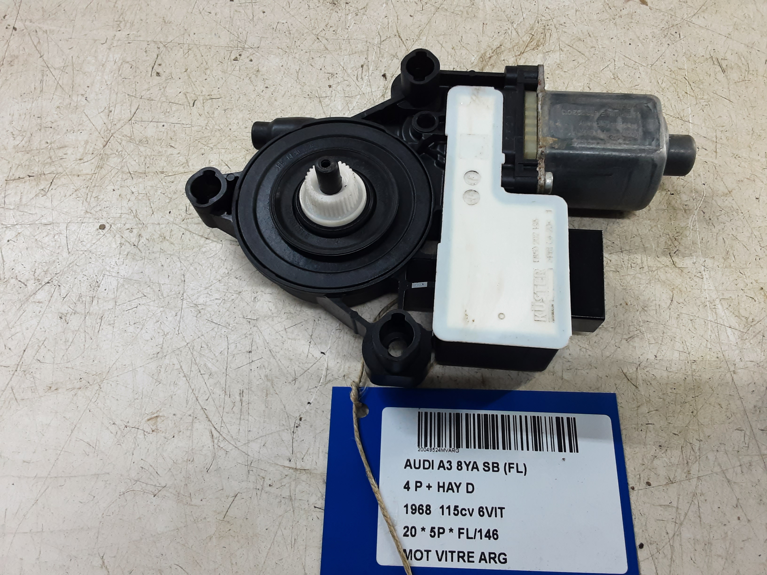 MOTOR RUITMECHANISME ACHTER LINKS Audi A3 5D/20+