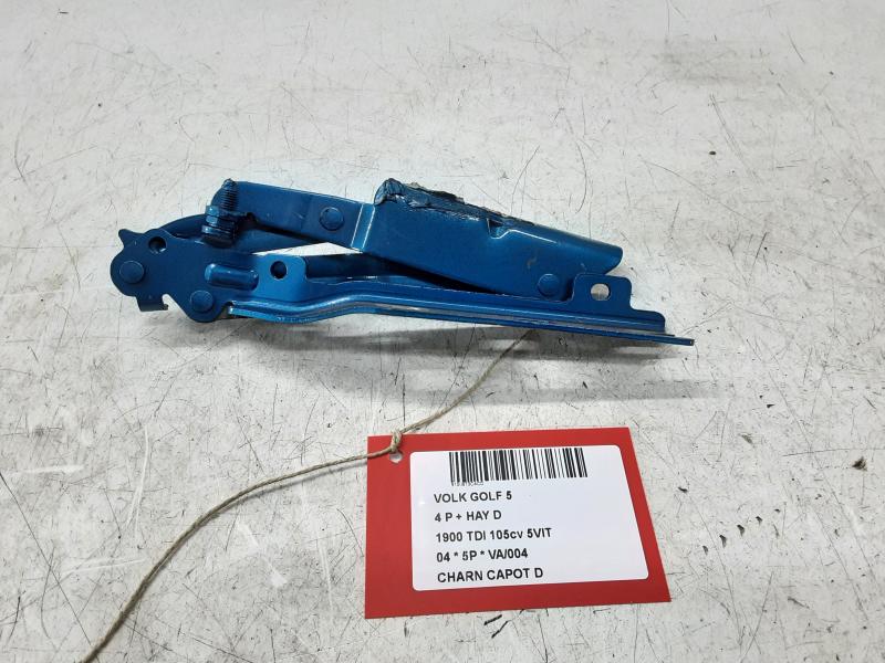 CHARNIERE DE CAPOT DROITE Vw GOLF V 11/03 - 08