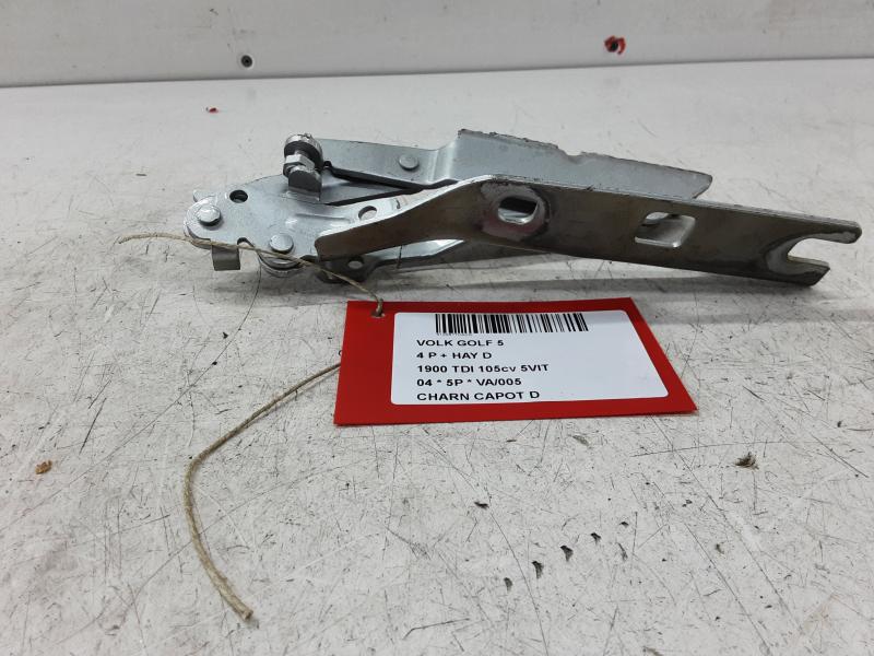 CHARNIERE DE CAPOT DROITE Vw GOLF V 11/03 - 08