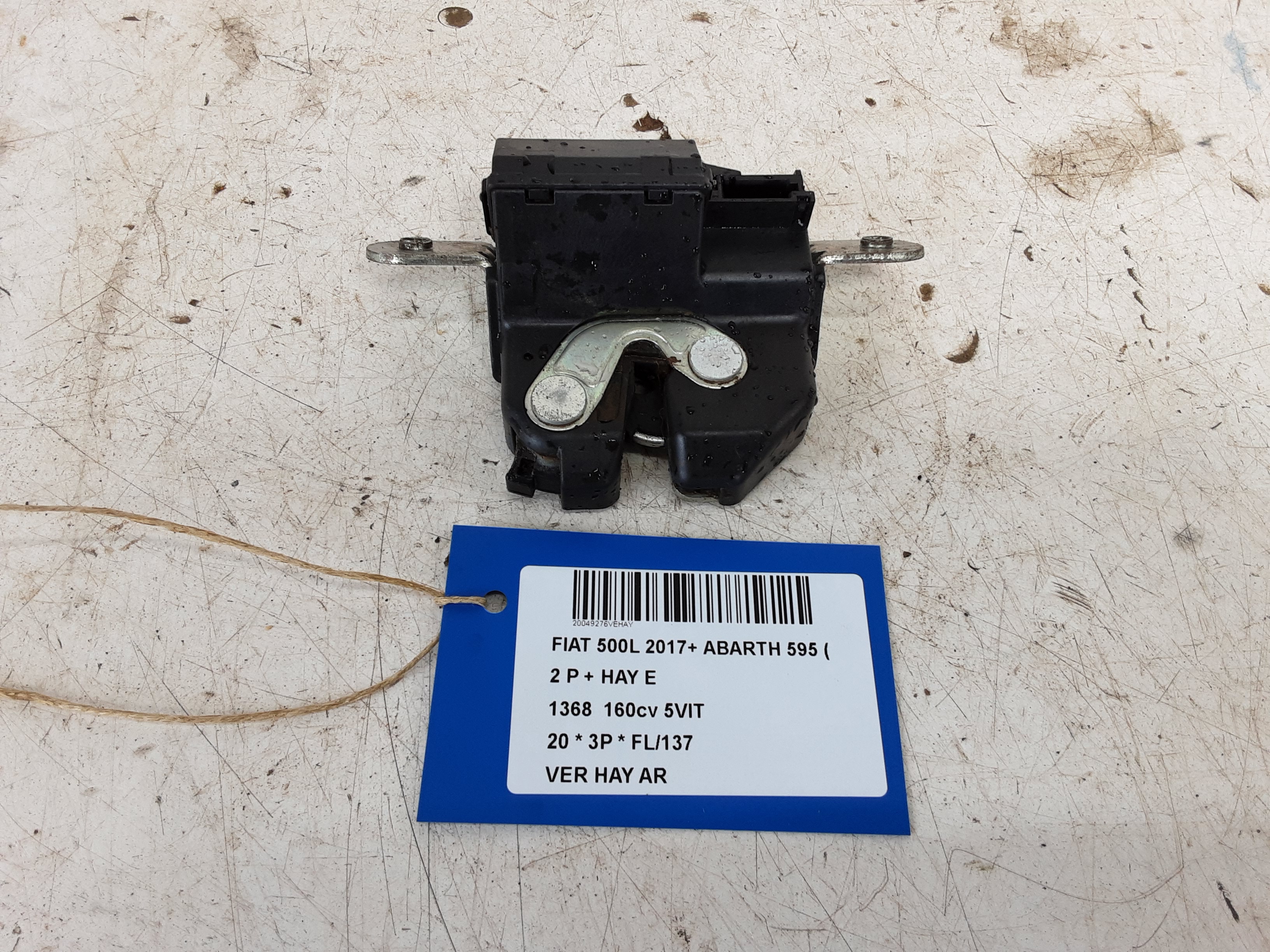 CENTRALE VERGRENDELING ACHTERKLEP Fiat 500 7/15+