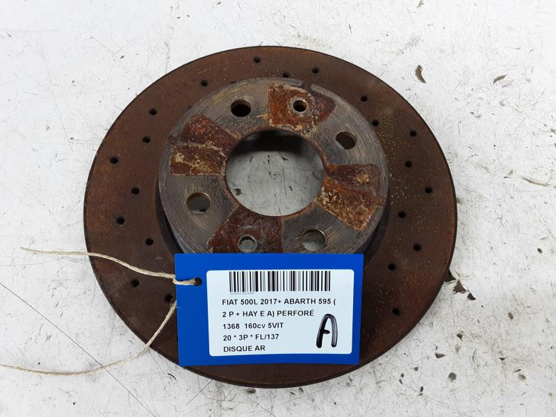 DISQUE ARRIERE Fiat 500 7/15+