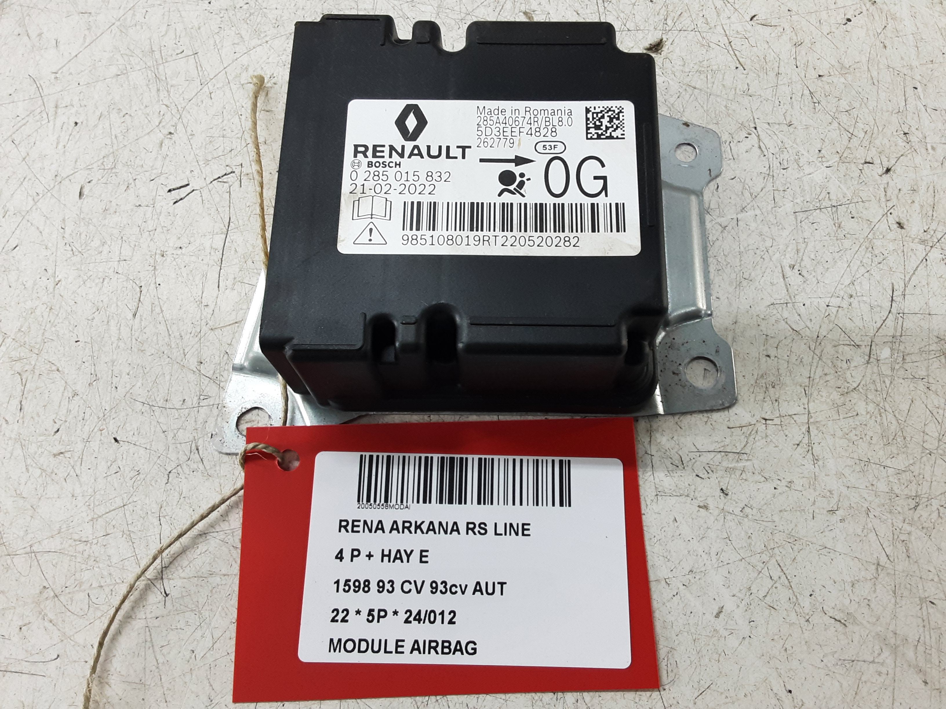 AIRBAG MODULE Renault ARKANA 3/21 +