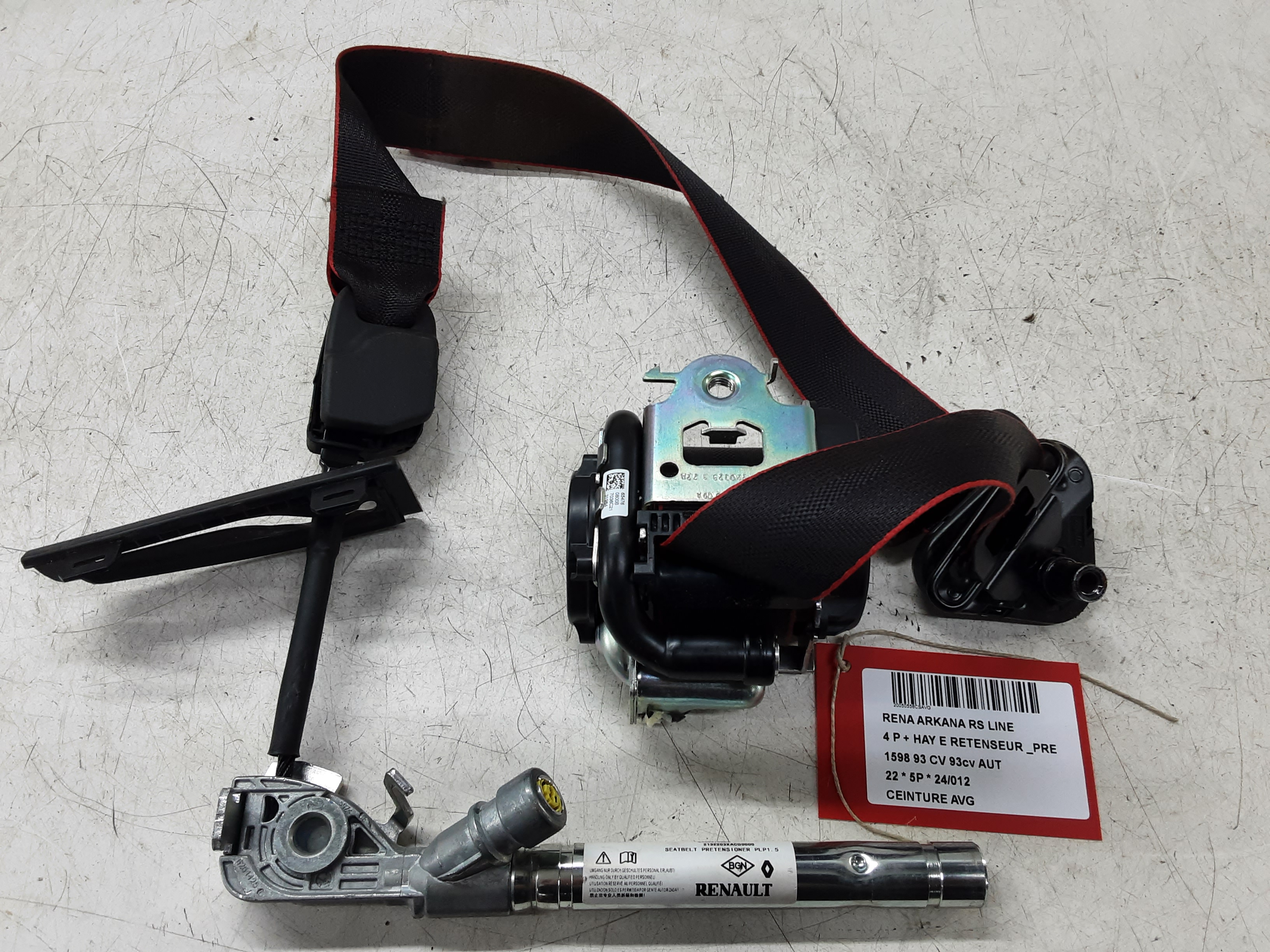 VEILIGHEIDSGORDEL VOOR LINKS Renault ARKANA 3/21 +